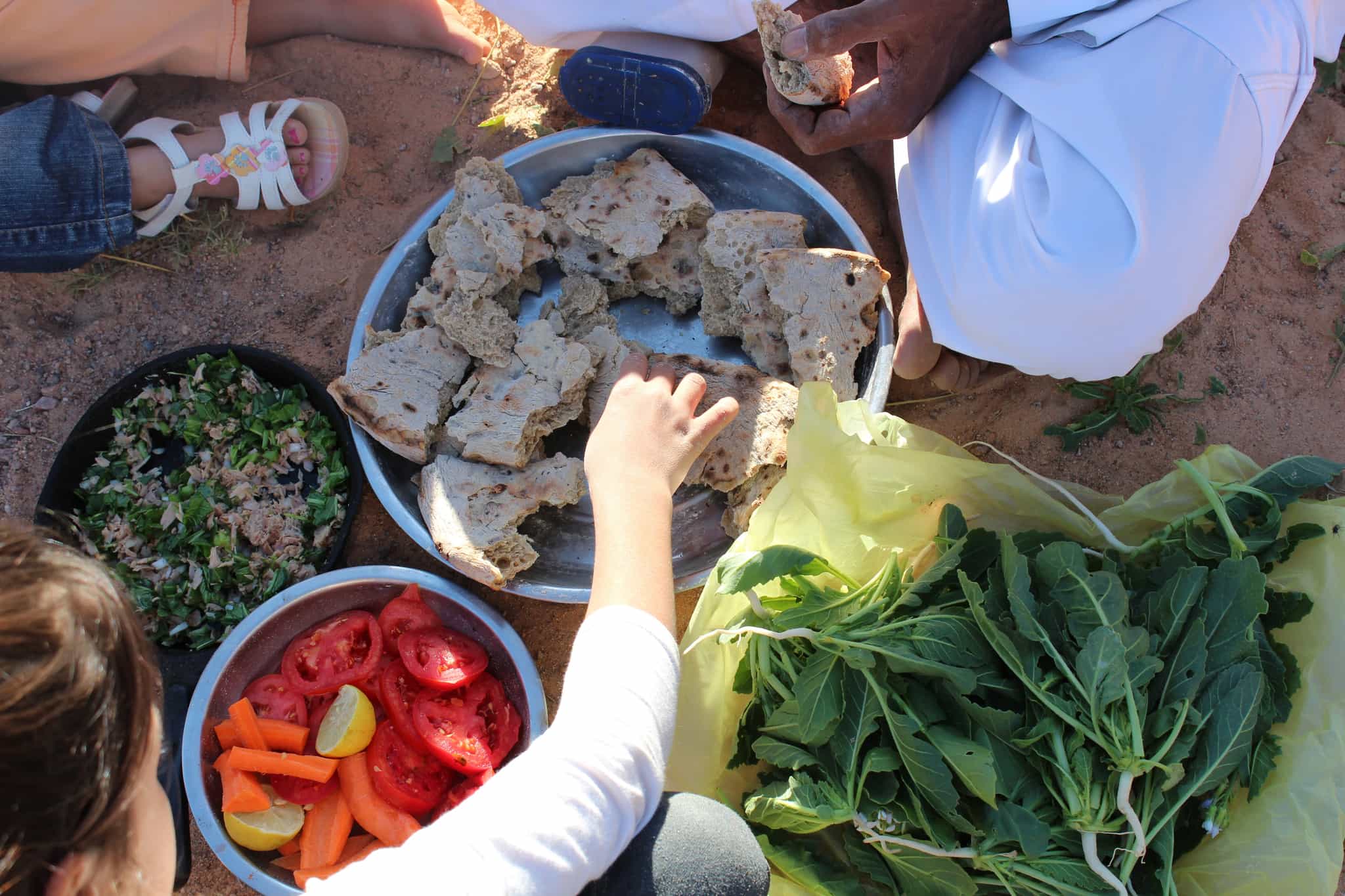 Bedouin meal in the desert, Egypt, Desert Divers