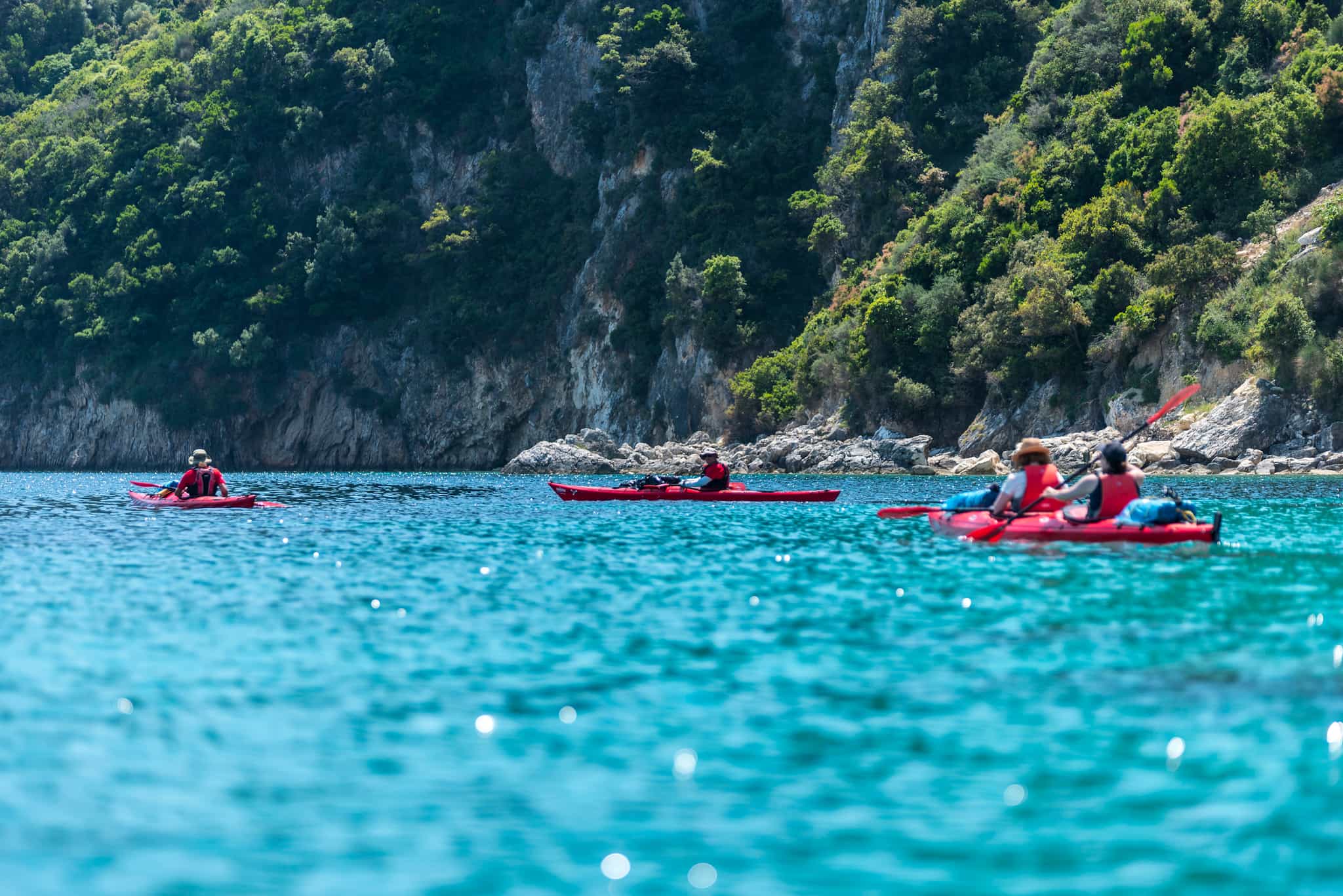 Kayaking in Greece. Photo: Host/Trekking Hellas