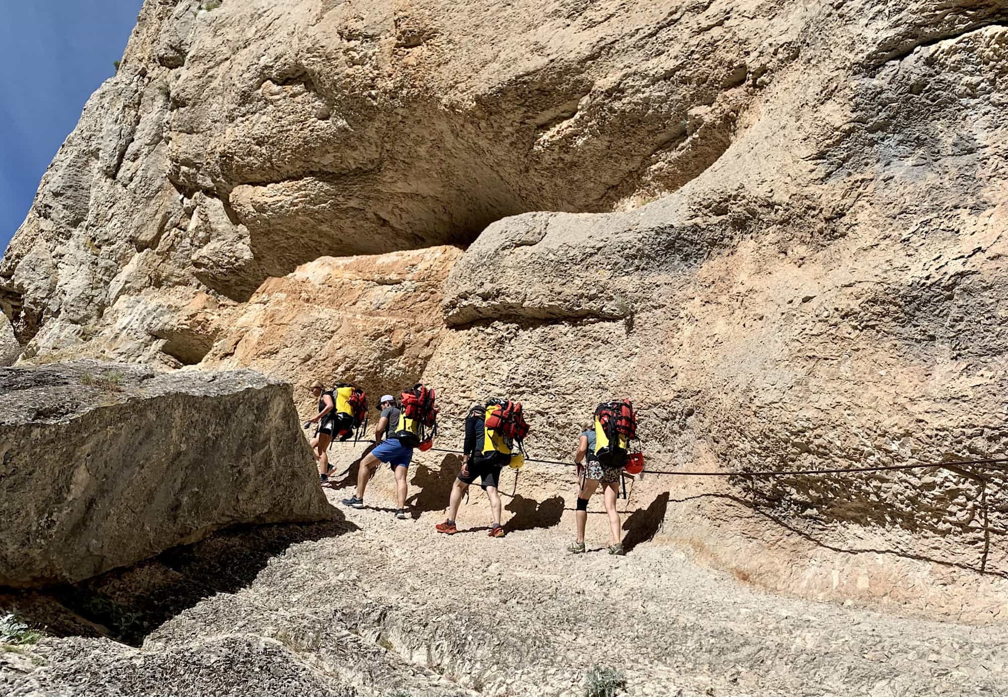 Packrafting on the Verdon Gorge, France. Photo: Host / Blue Secret