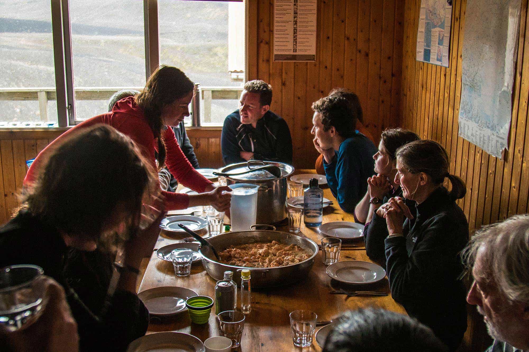 Hut meal, Iceland