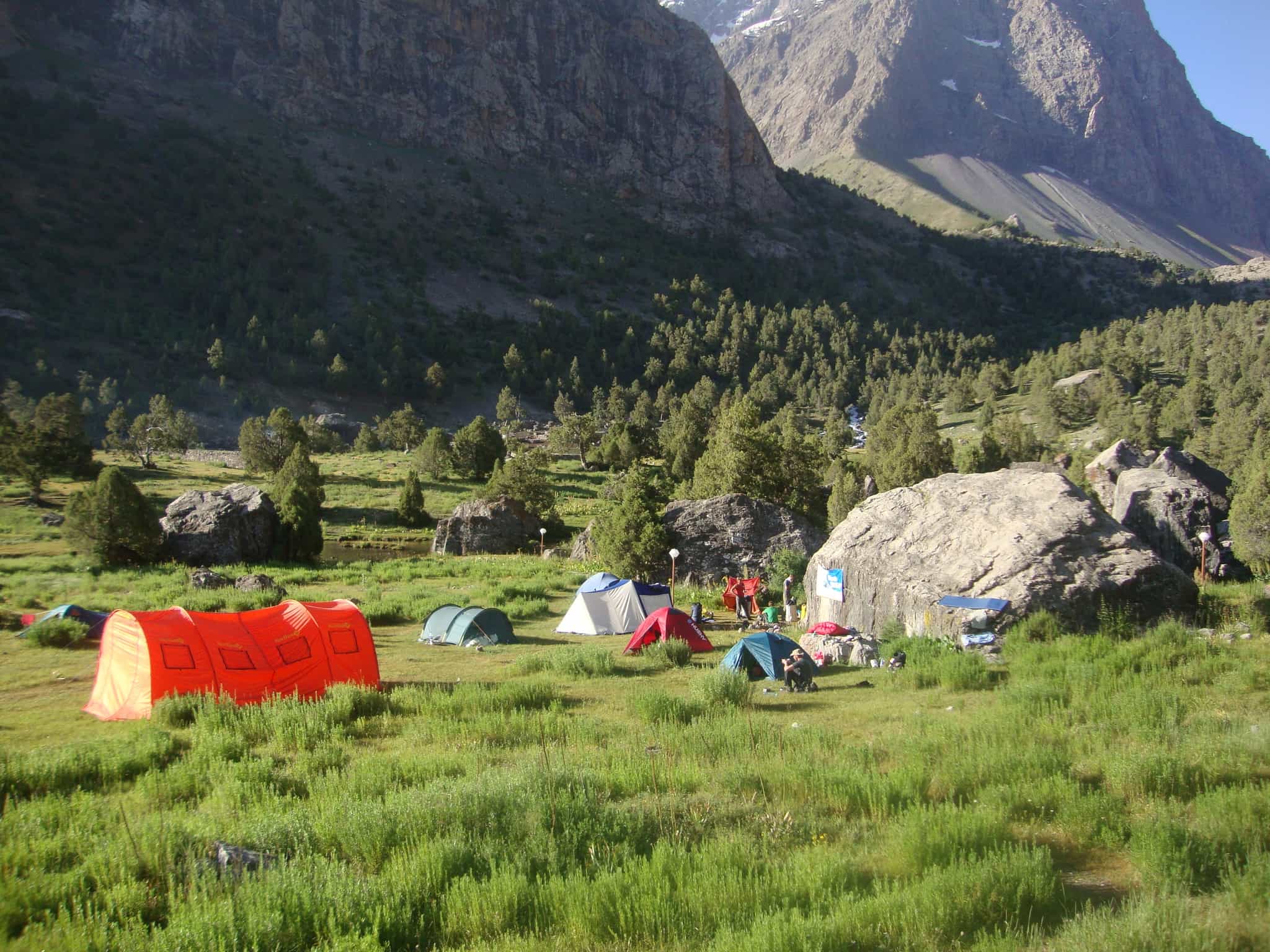 Camping, Fann Mountains, Tajikistan. Photo: Host // Orom travel