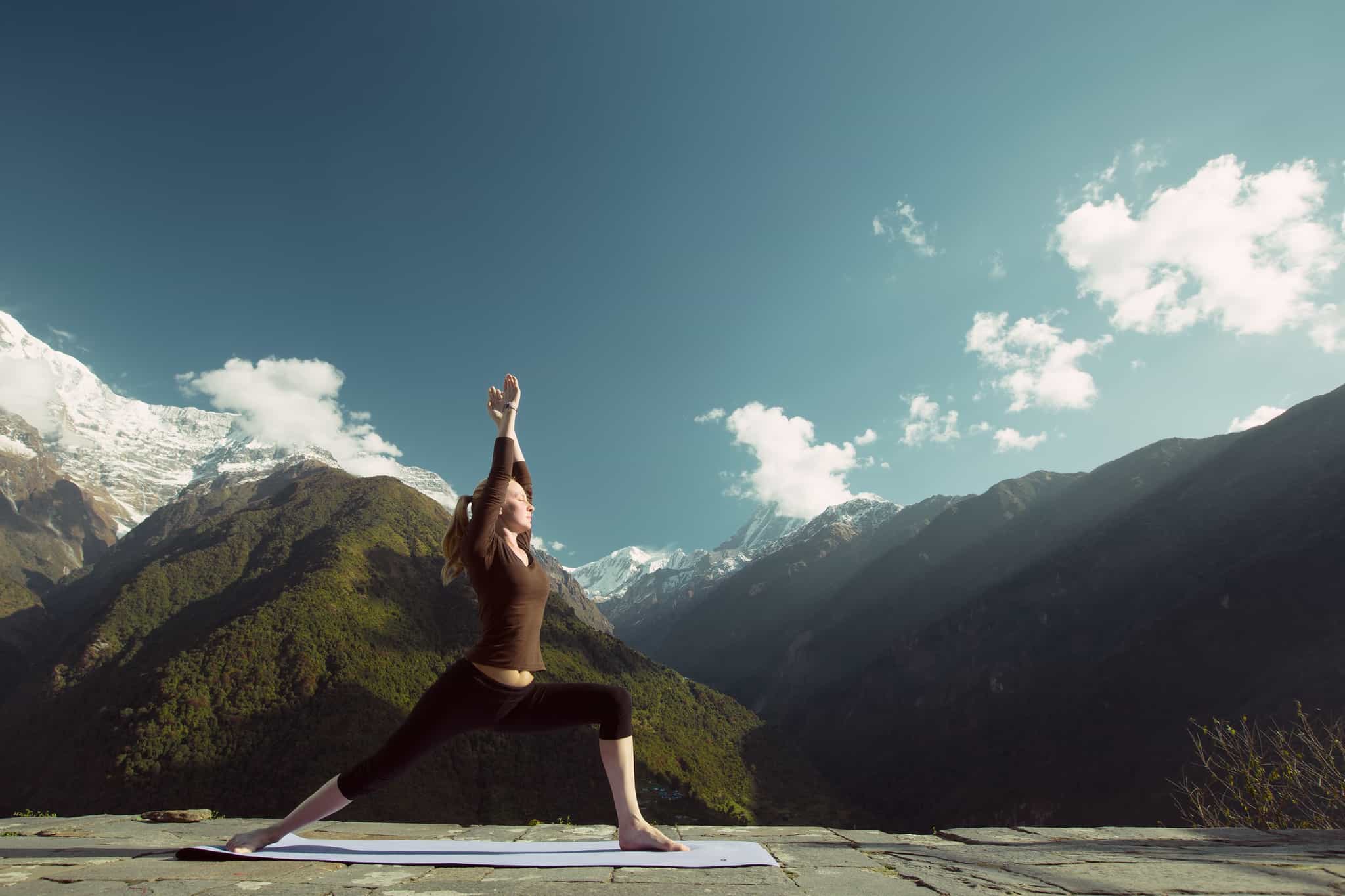 Yoga in the Indian Himalayas Photo: GettyImages-501737374