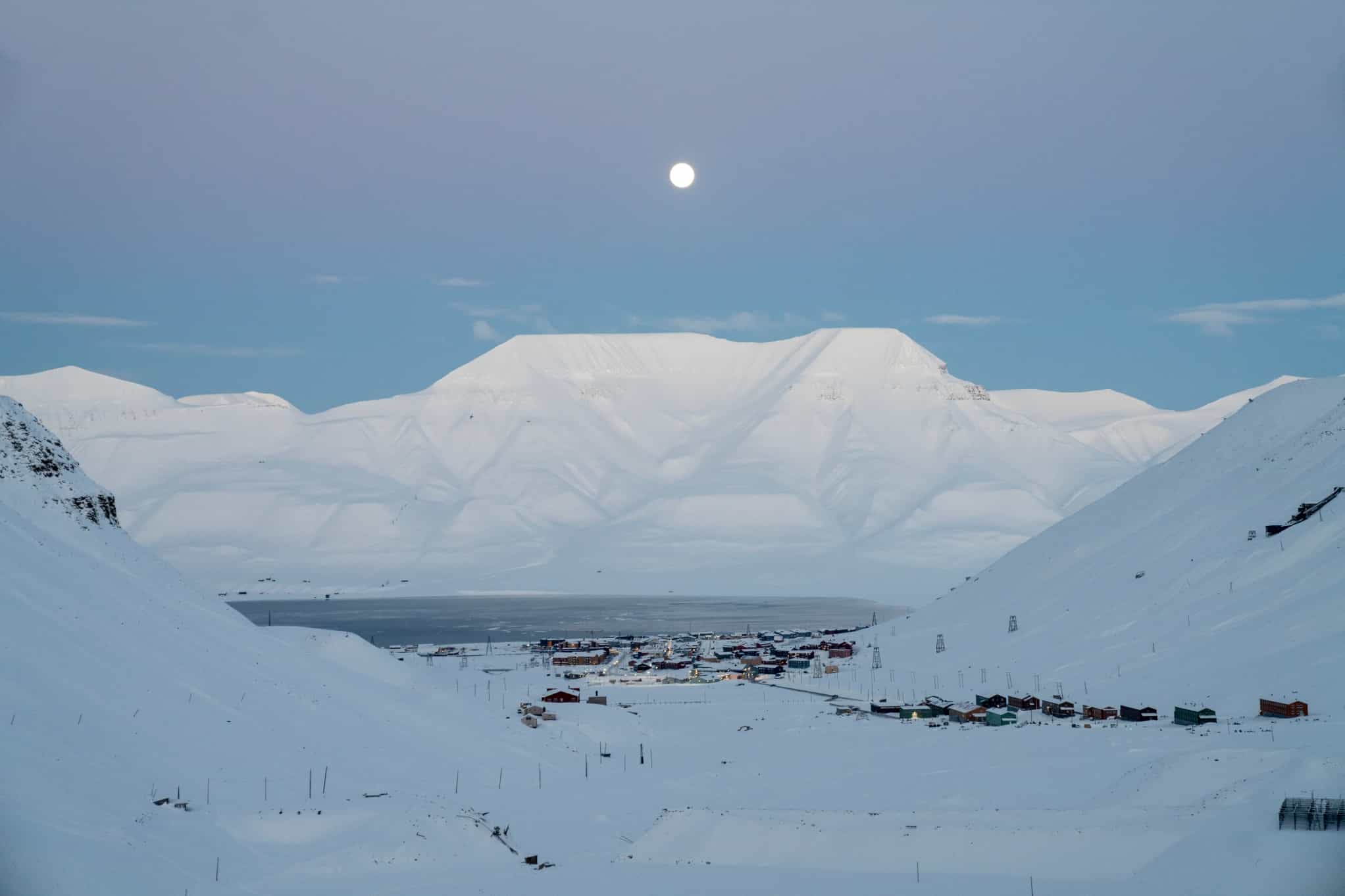 Views over Longyearbyen, Svalbard