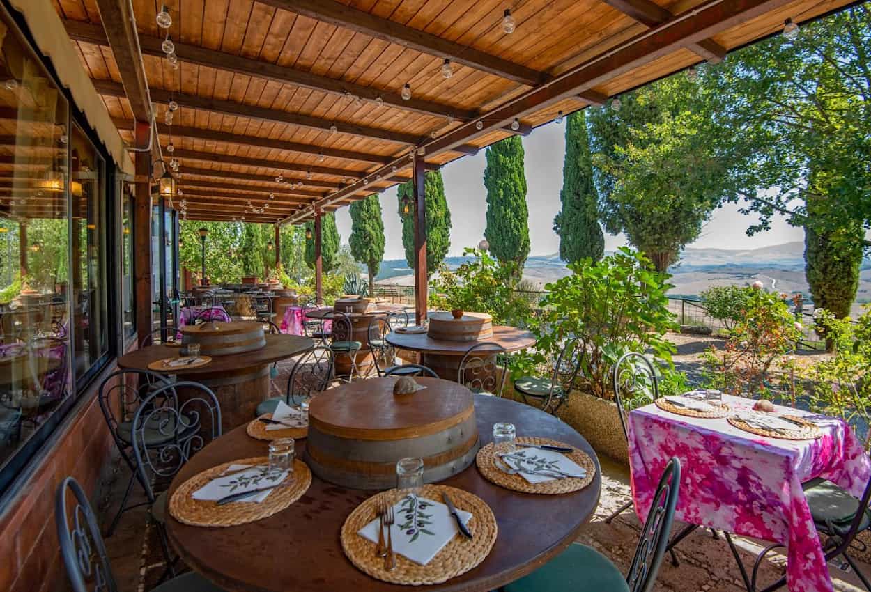 Restaurant Barbarossa at Hotel Casanova, San Quirico.