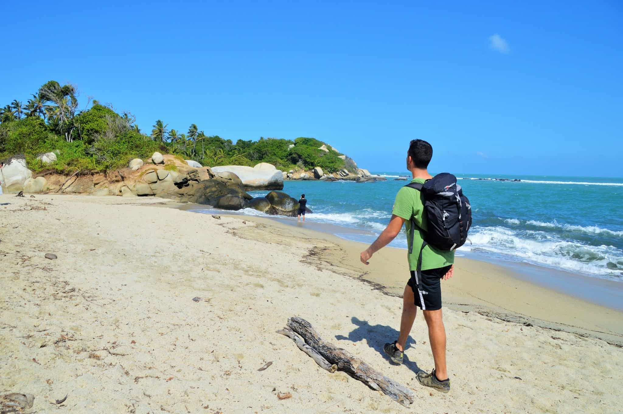 Beach hike in Tayrona. Photo: Marta marinelli