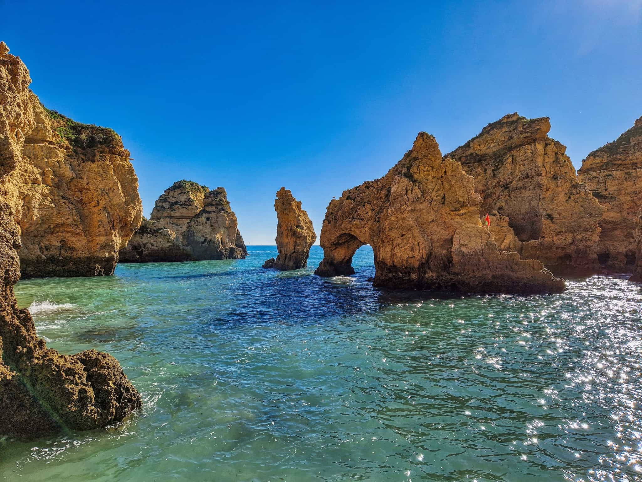 Ponta da Piedade Rocks, Lagos, Portugal. Photo: Shutterstock 2470420265