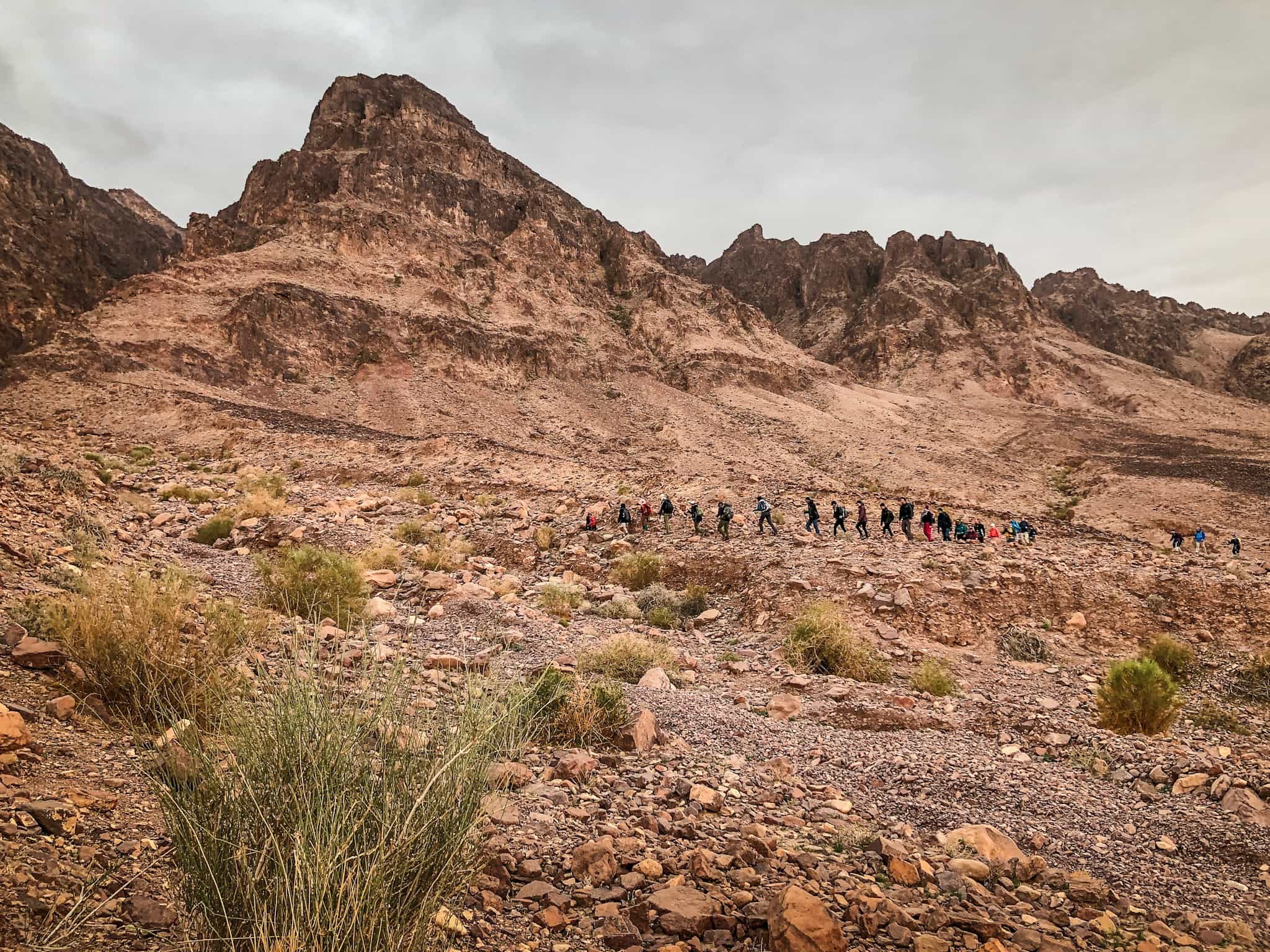 Hiking group on The Jordan Trail