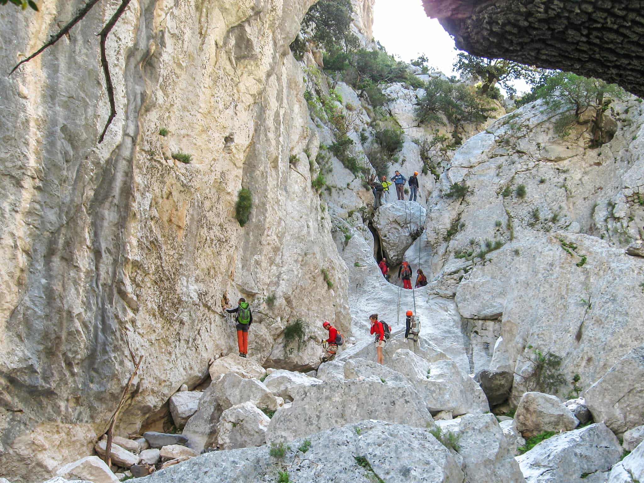 Dry canyoning in Codula Fuili, Sardinia