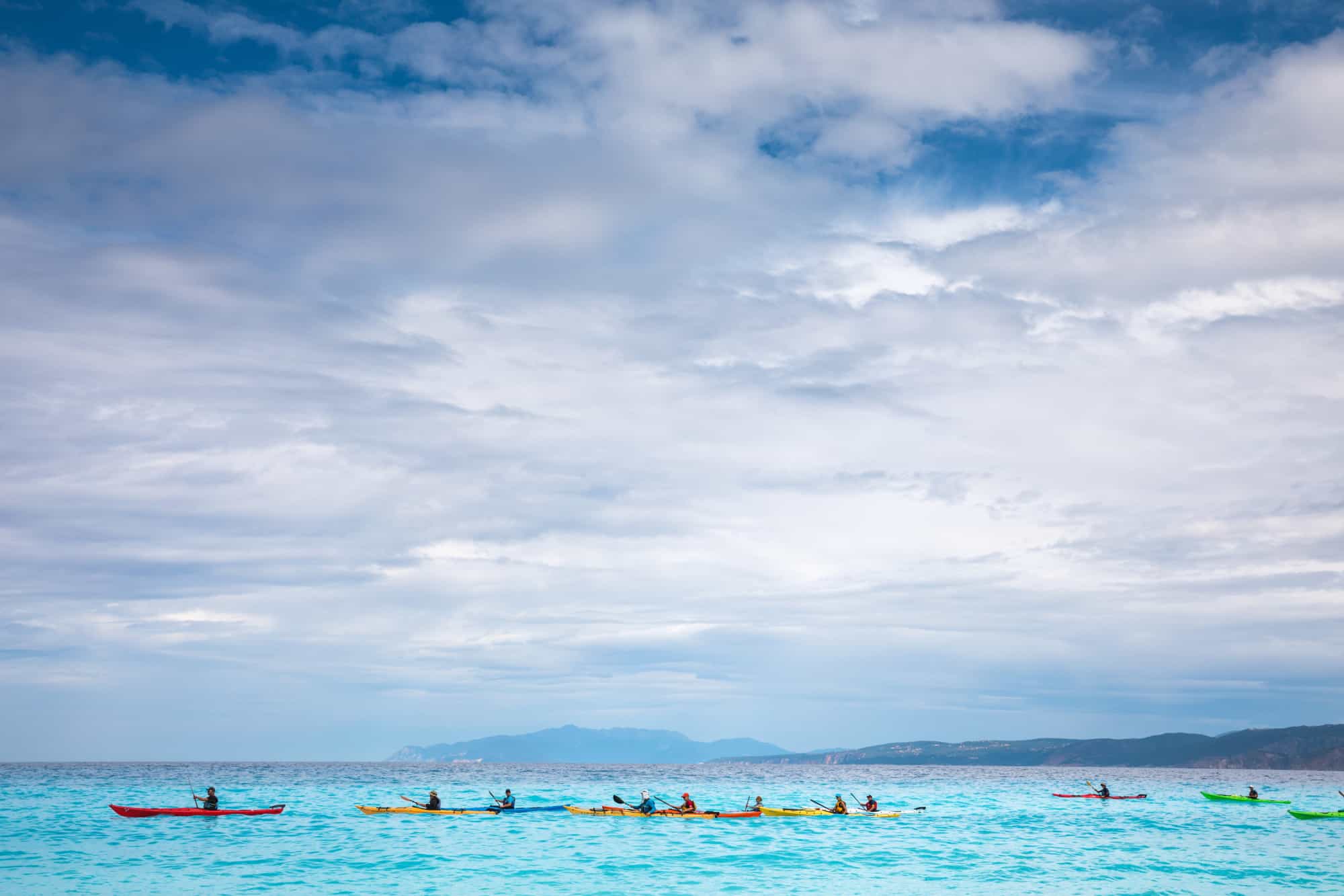 Sea kayaking in the Ionian islands, Greece. Photo: Host/Trekking Hellas