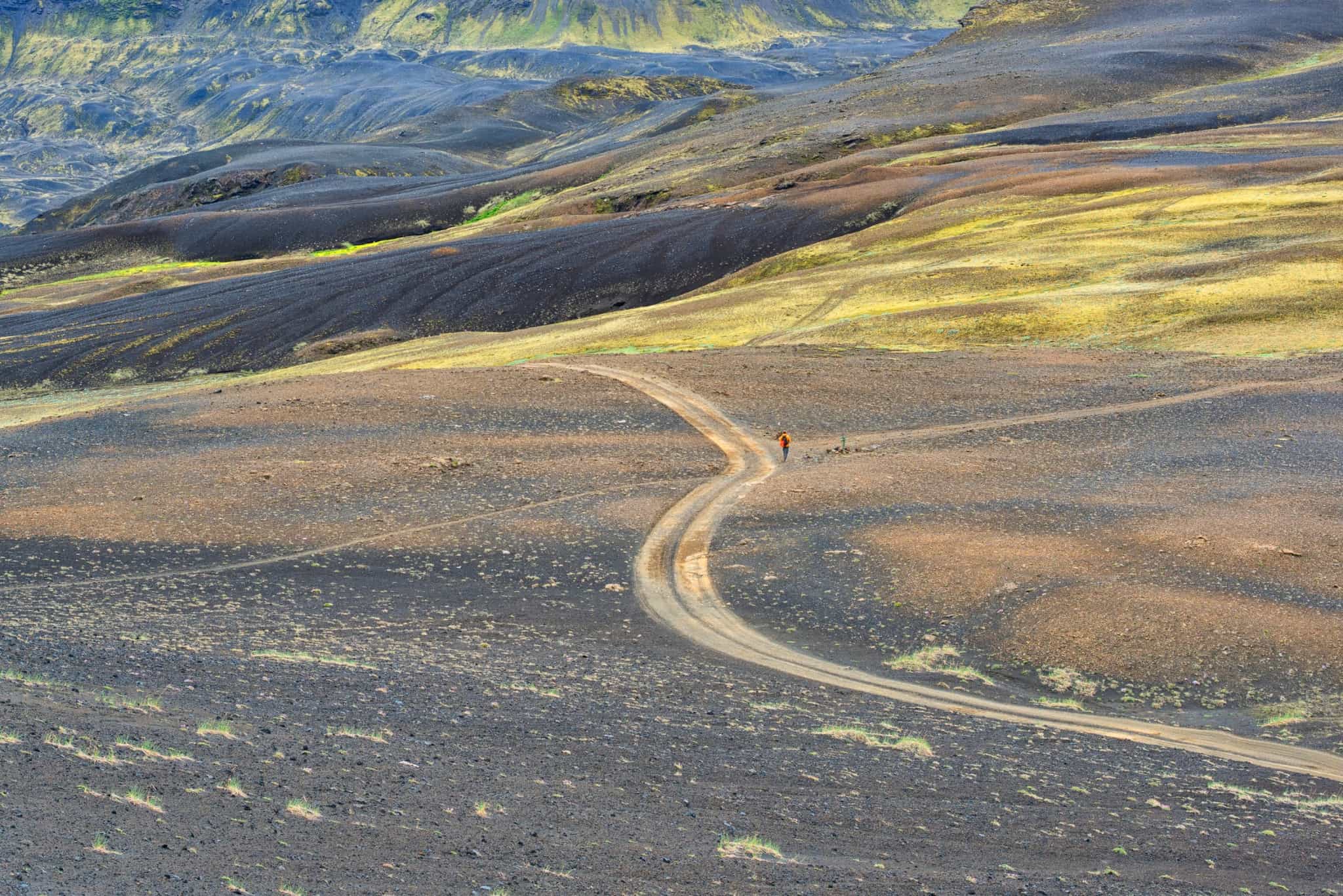 Along the Laugavegur Trail, Iceland. Photo: GettyImages-1193395845