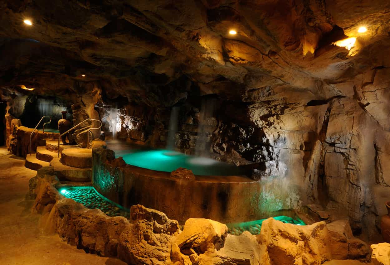 Etruscan cave spa at Hotel Wellness Centre Casanova, Tuscany.