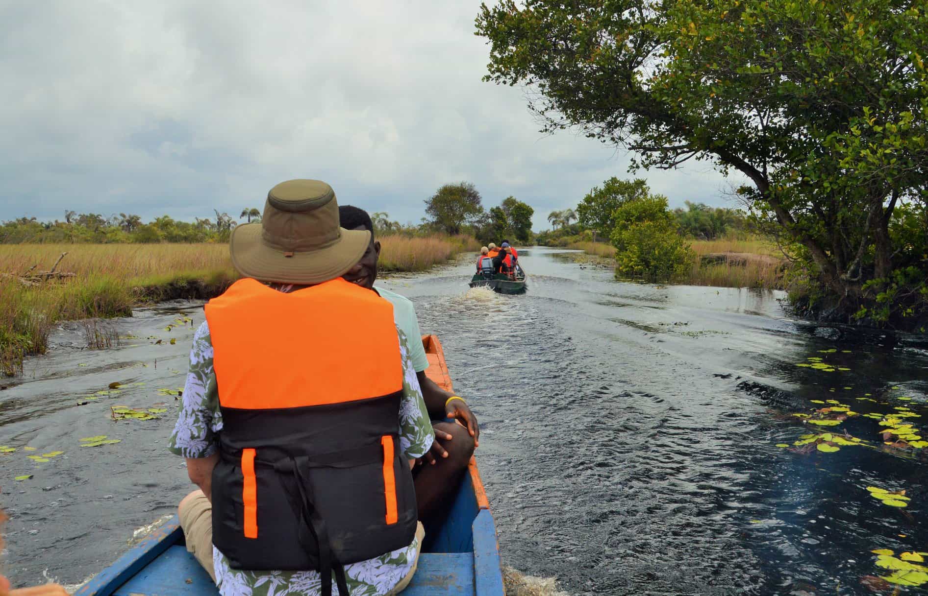 Boat to stilt village Ghana. Photo: Much Better Adventures/Marta Marinelli