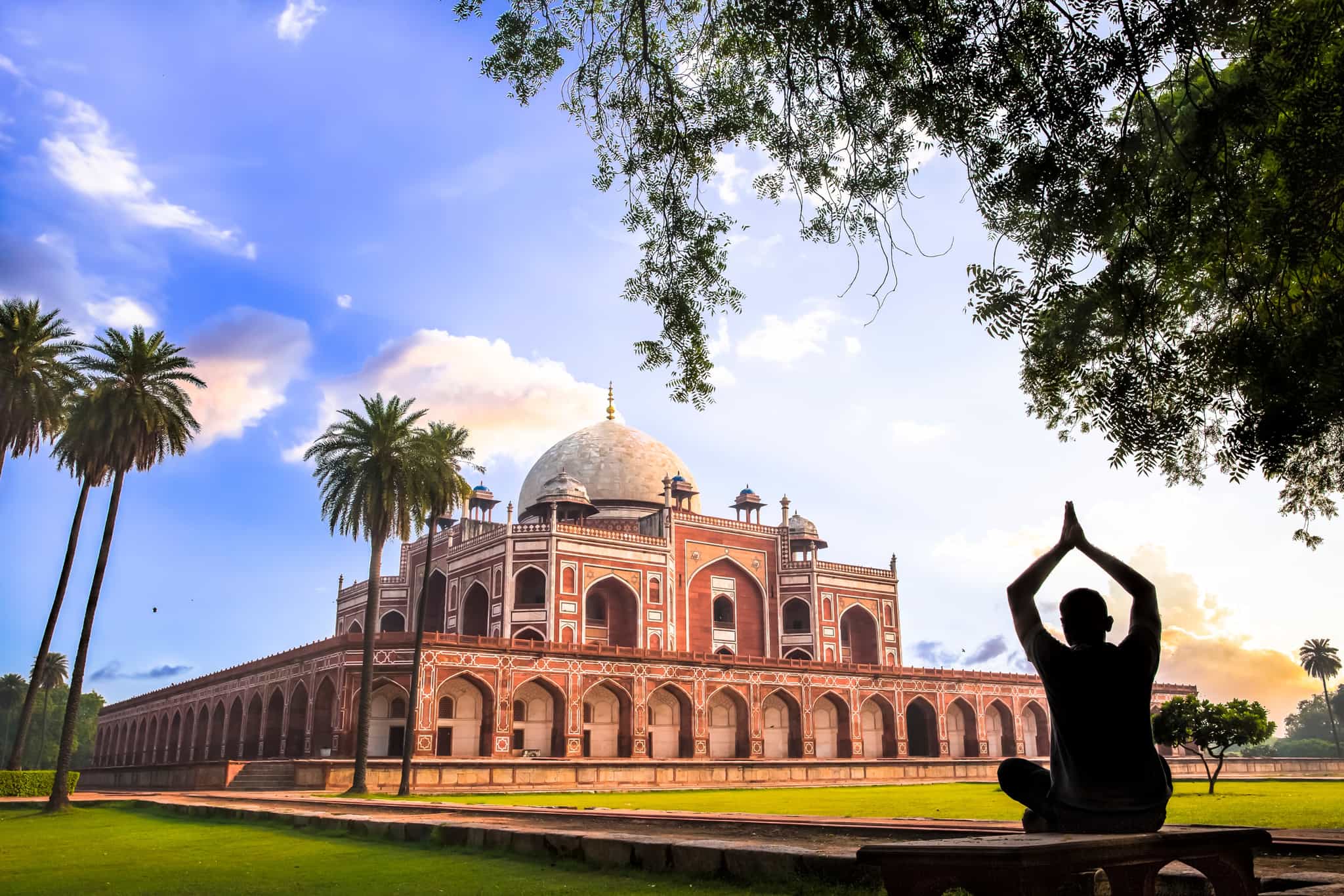 Man doing Yoga in Delhi, India. Photo: GettyImages-489344500