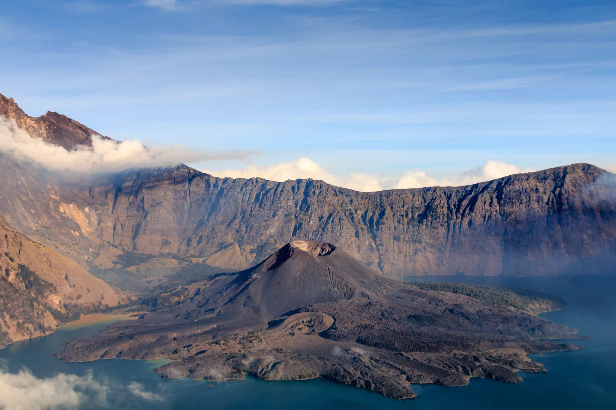 Crater rim, Mount Agung, Lombok, Indonesia