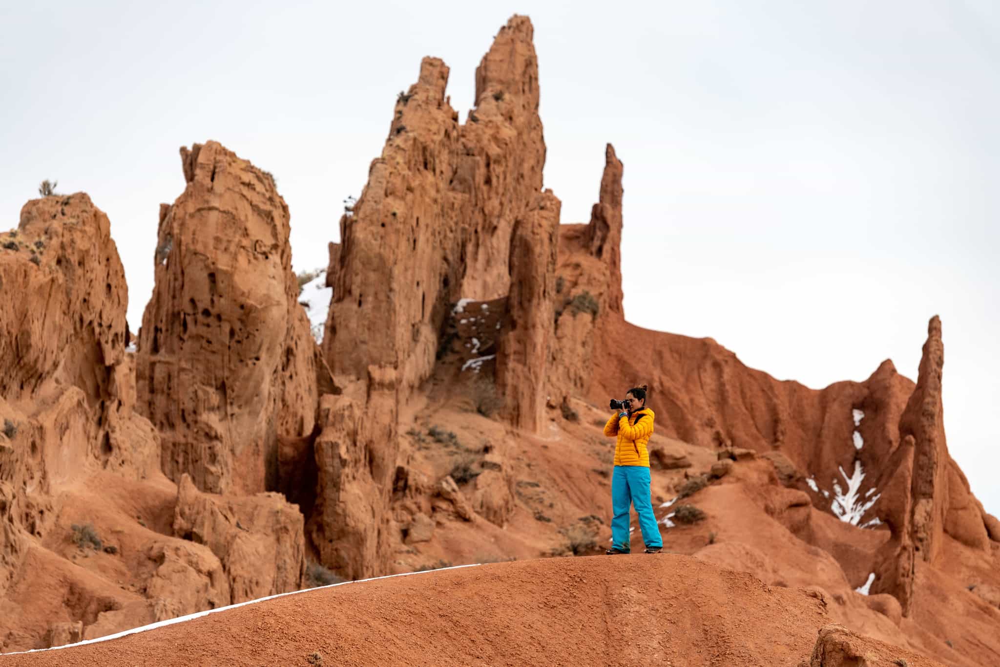 Konorcheck Canyon in winter. Photo by Stephen Lioy / Winter Tourism Library owned by the Swiss Government