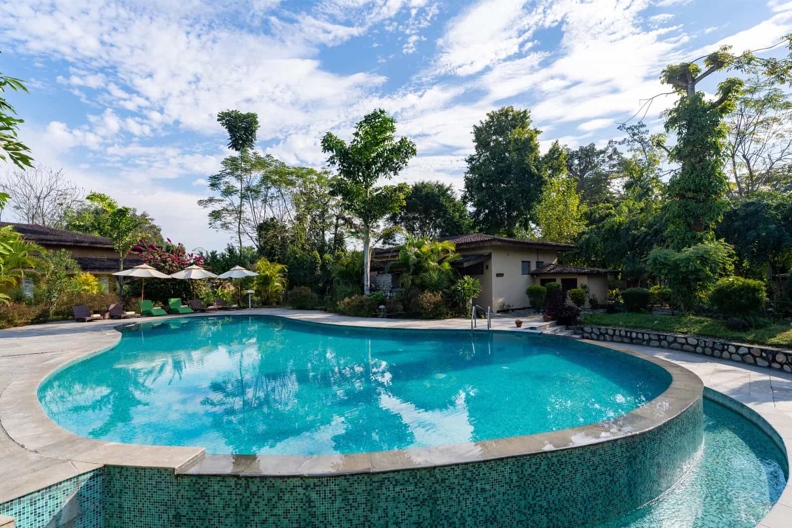 Pool at Jungle villa Resort, Chitwan