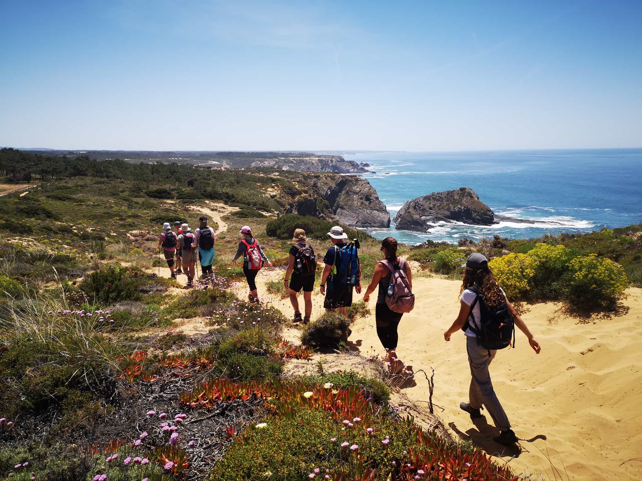 Hikers on the Rota Vicentina. Photo: Much Better Adventures/Marta Marinelli