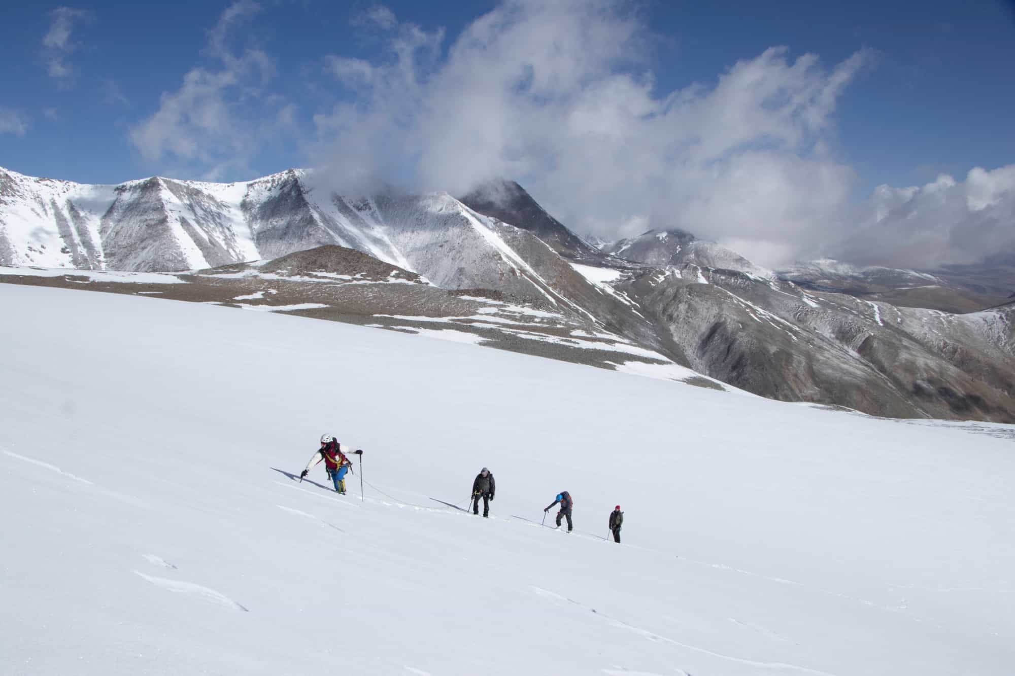 Snow fields on UT Kangri, Ladakh, India. Photo: Host / Majestic Ladakh.