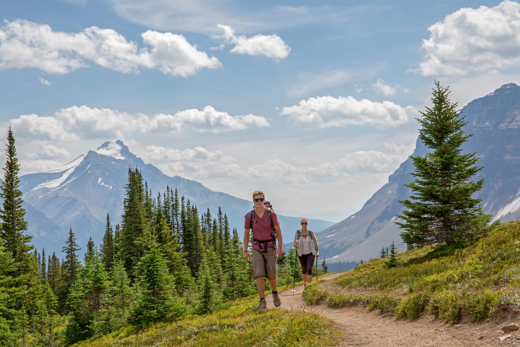 Trekking in the Rockies, Canada