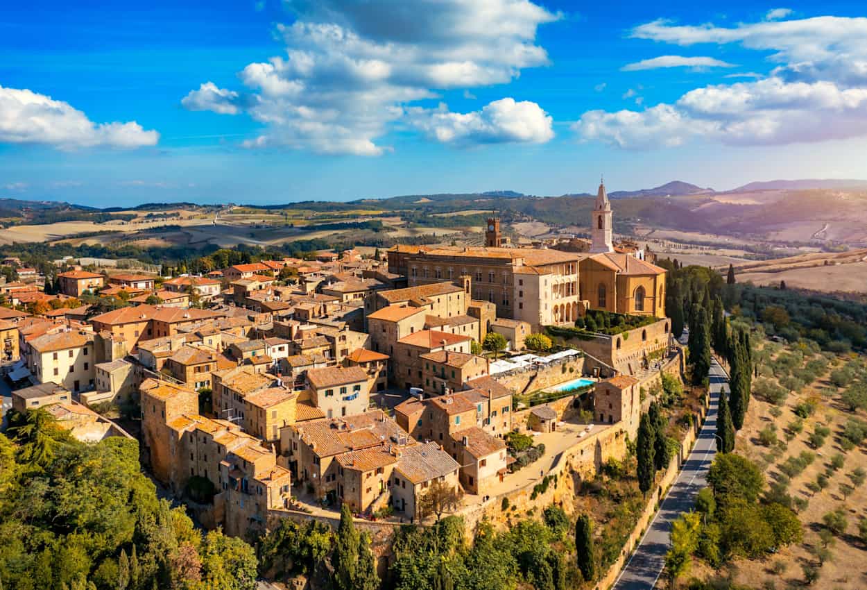 View of Pienza town, Tuscany