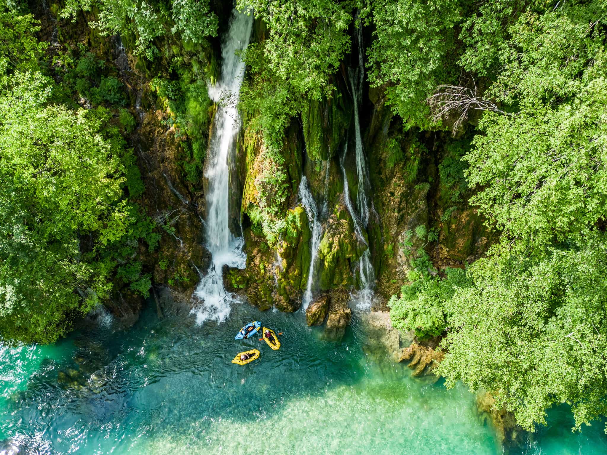 Montenegro Packraft, waterfalls, Tara River
