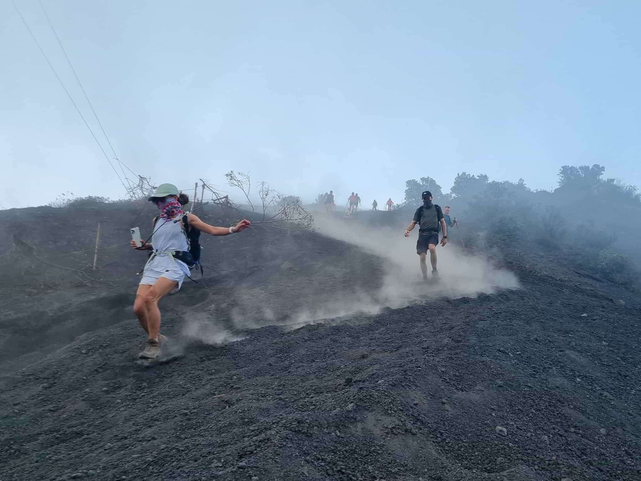 Descending Pacaya Volcano, Guatemala. Photo: Marta Marinelli