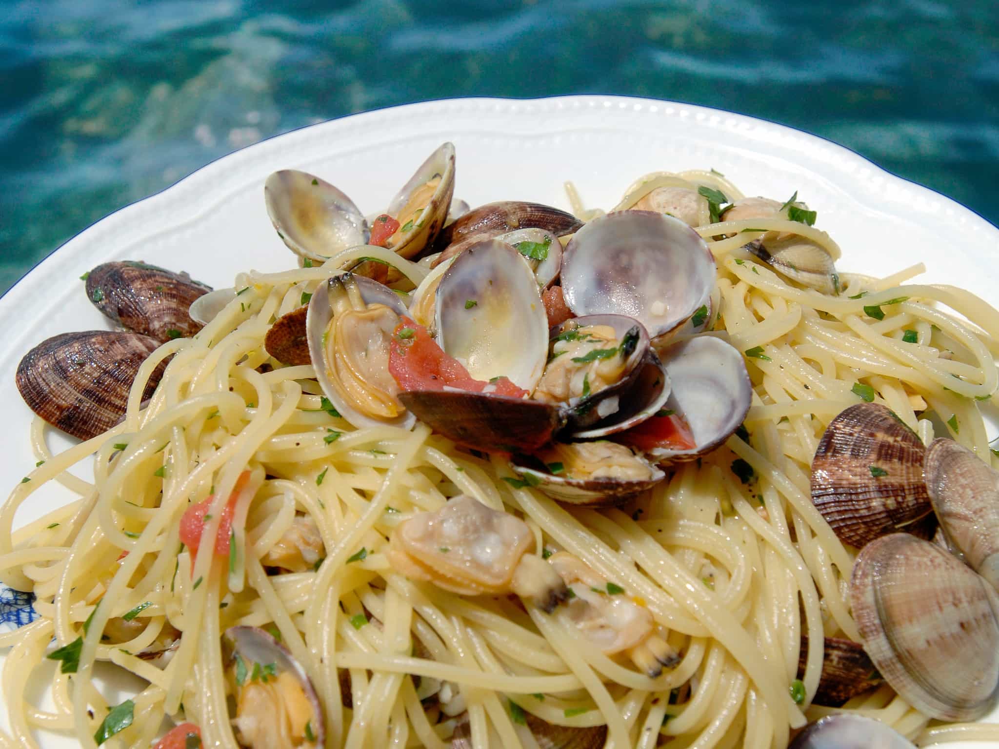 Spaghetti with clams. Photo: Shutterstock 1784568419