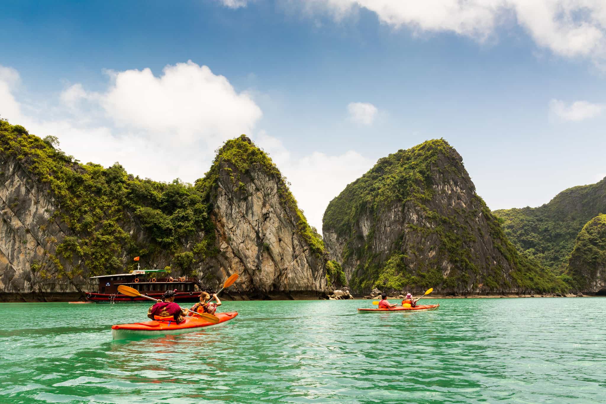 Kayaking in Halong Bay, Vietnam