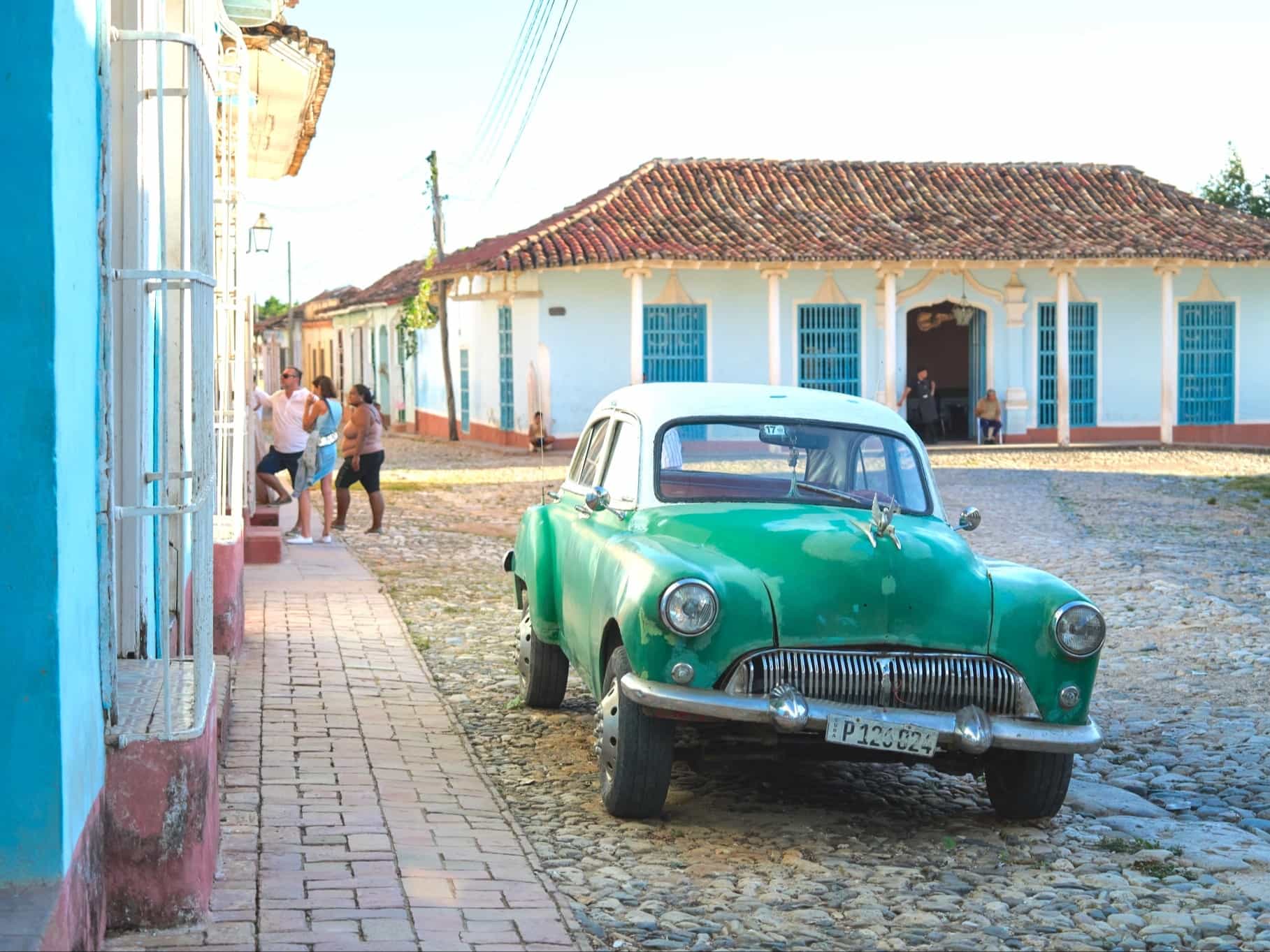 Vintage car parked on the street in Trinidad, Cuba, Photo: Photographer Daniel Wildey