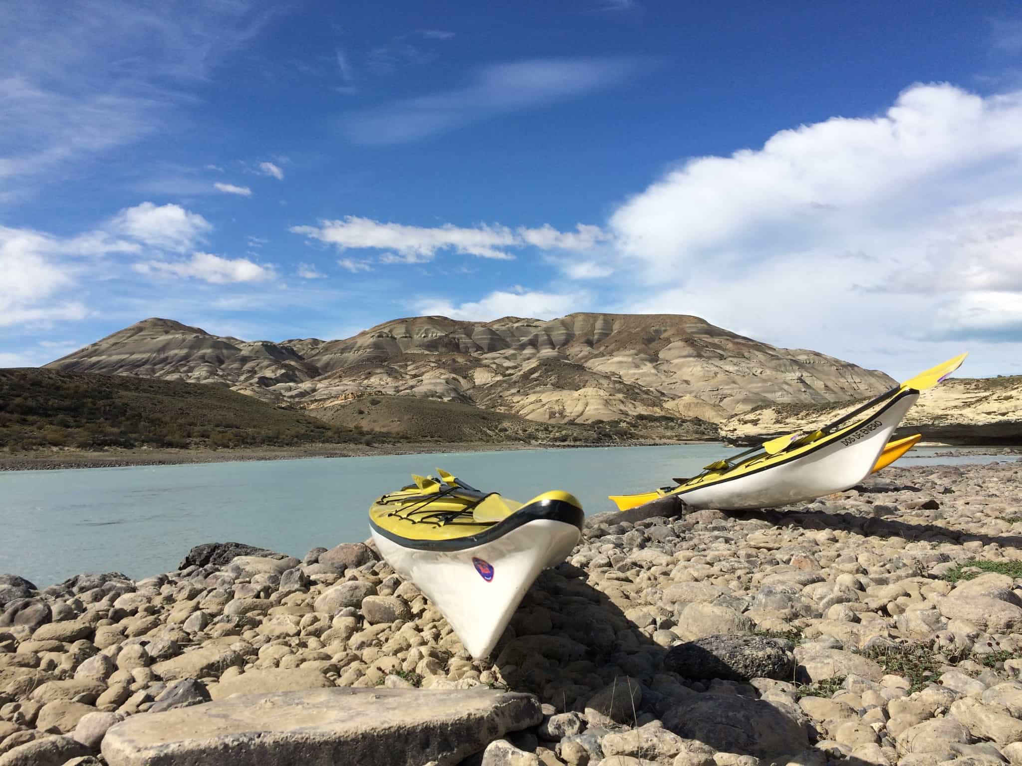 Kayaking on Leona River, Patagonia, Argentina. Photo: Host // Say Hue Que