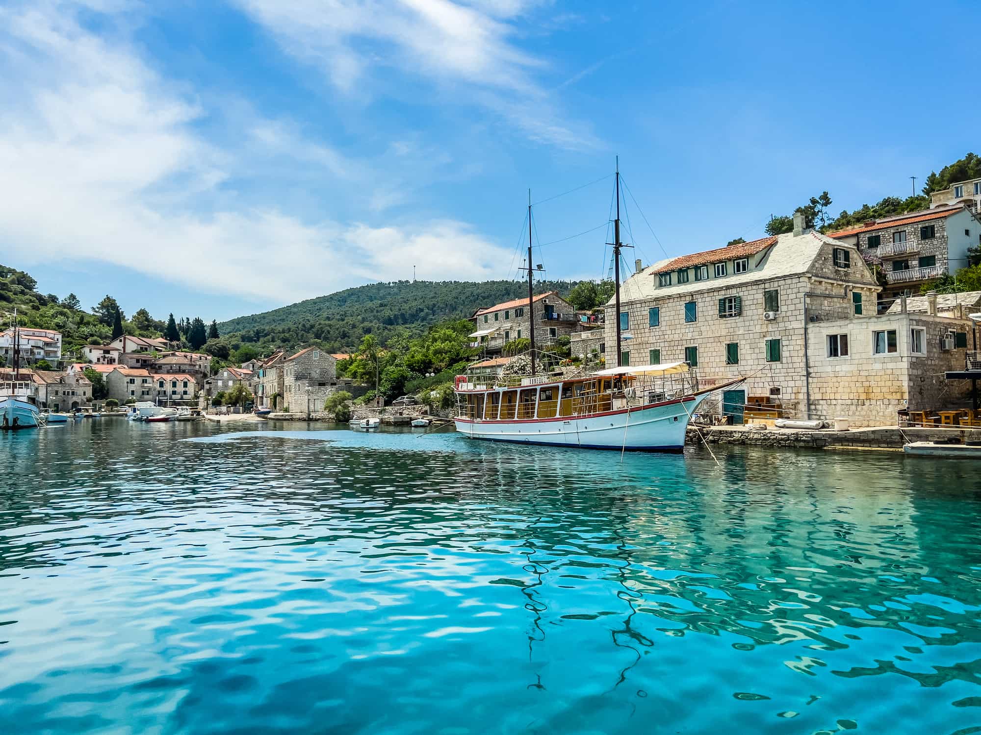 Stomorska village, Solta, Croatia