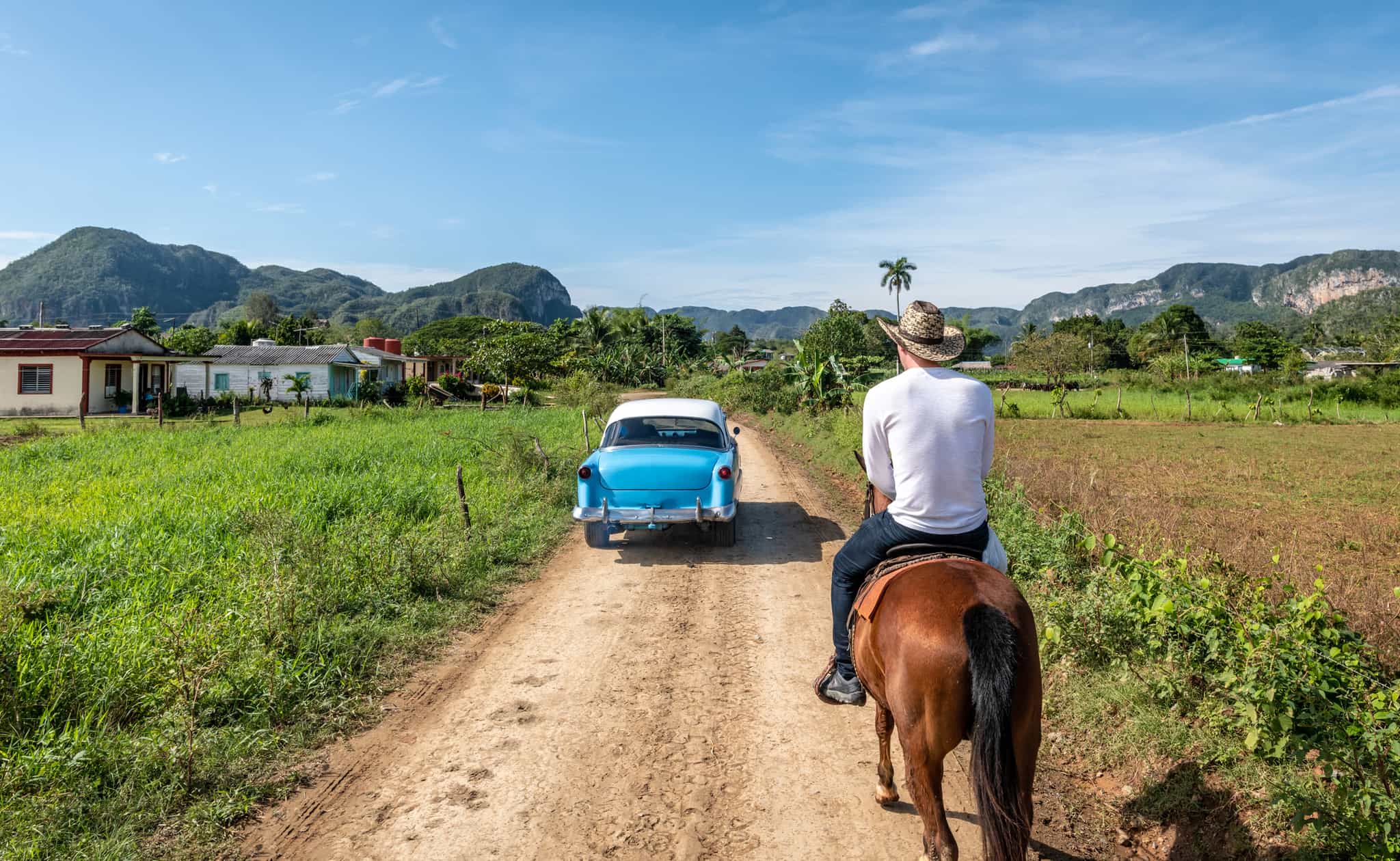 Man on horse in Vianles, Cuba Photo: GettyImages-1078493174