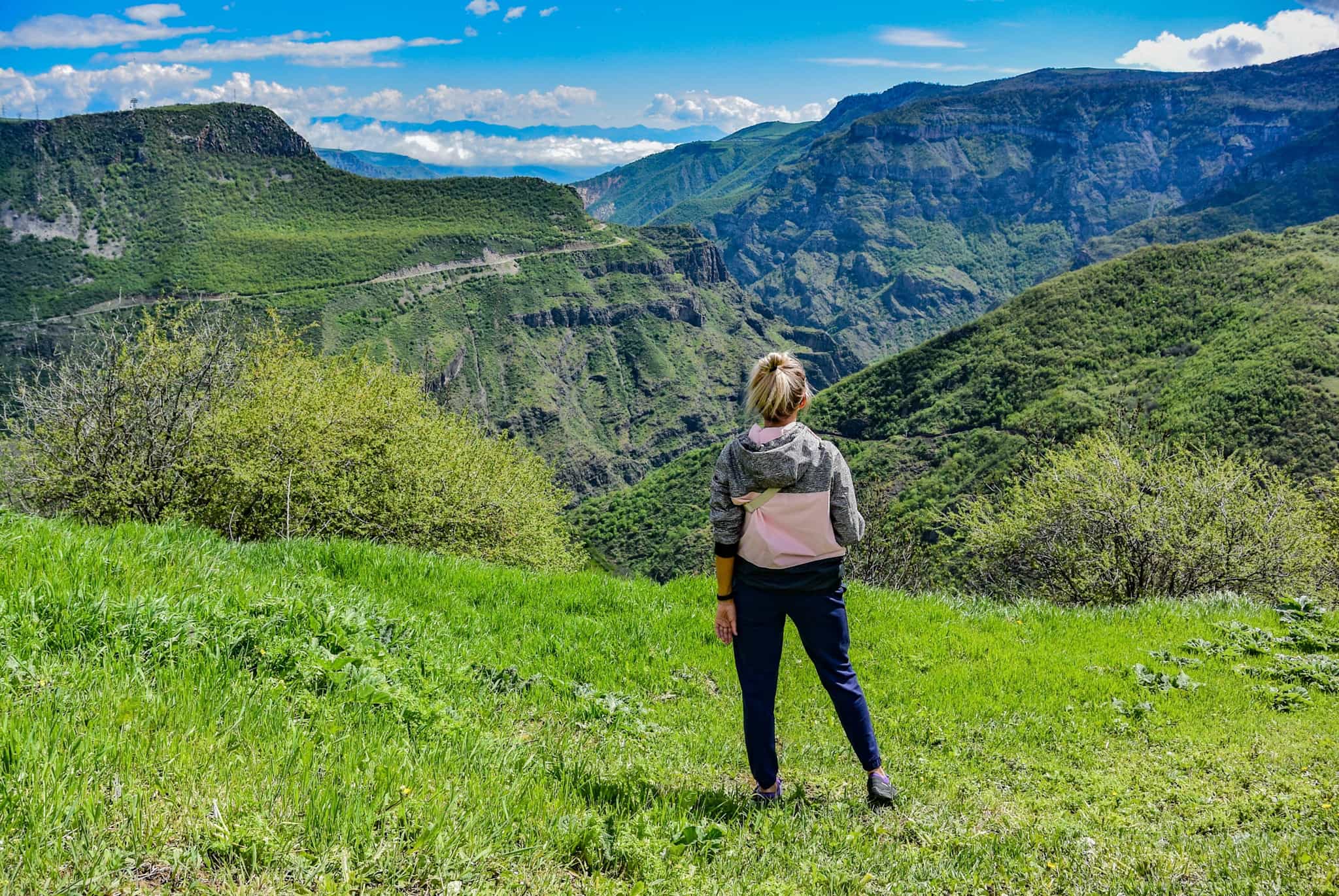 Hiking near Tatev Monastery, Armenia. Photo: shutterstock_2382182123