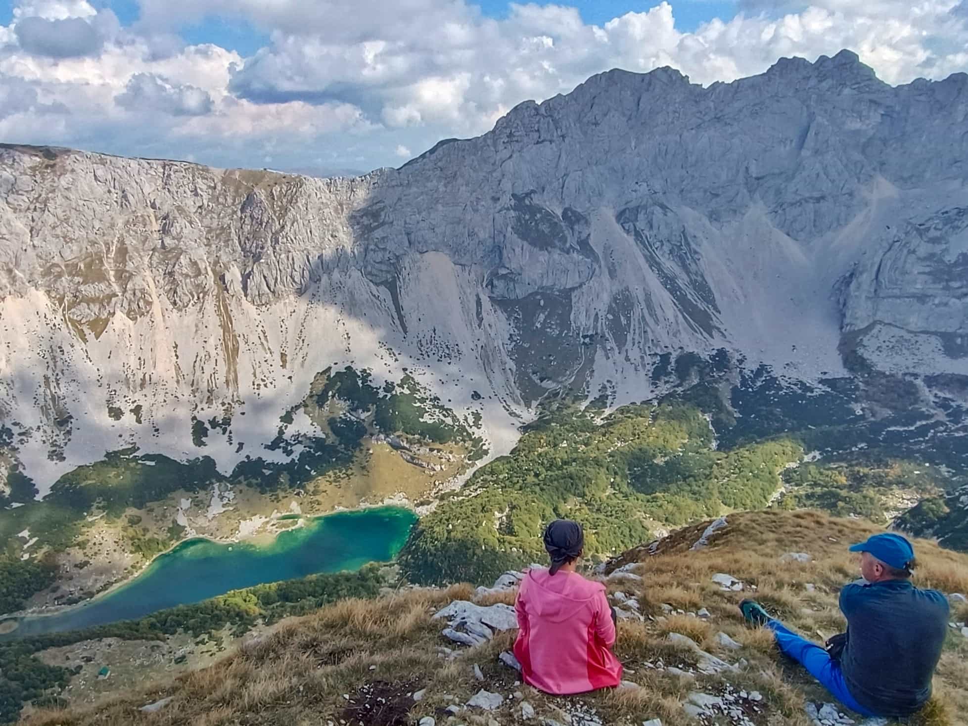 View from Prutas to Bobotov Kuk and Skrka Lake, Montenegro