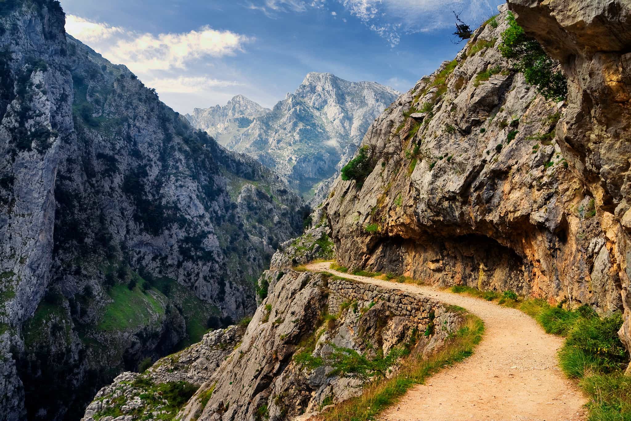 Cares Gorge path, Picos de Europa, Spain.