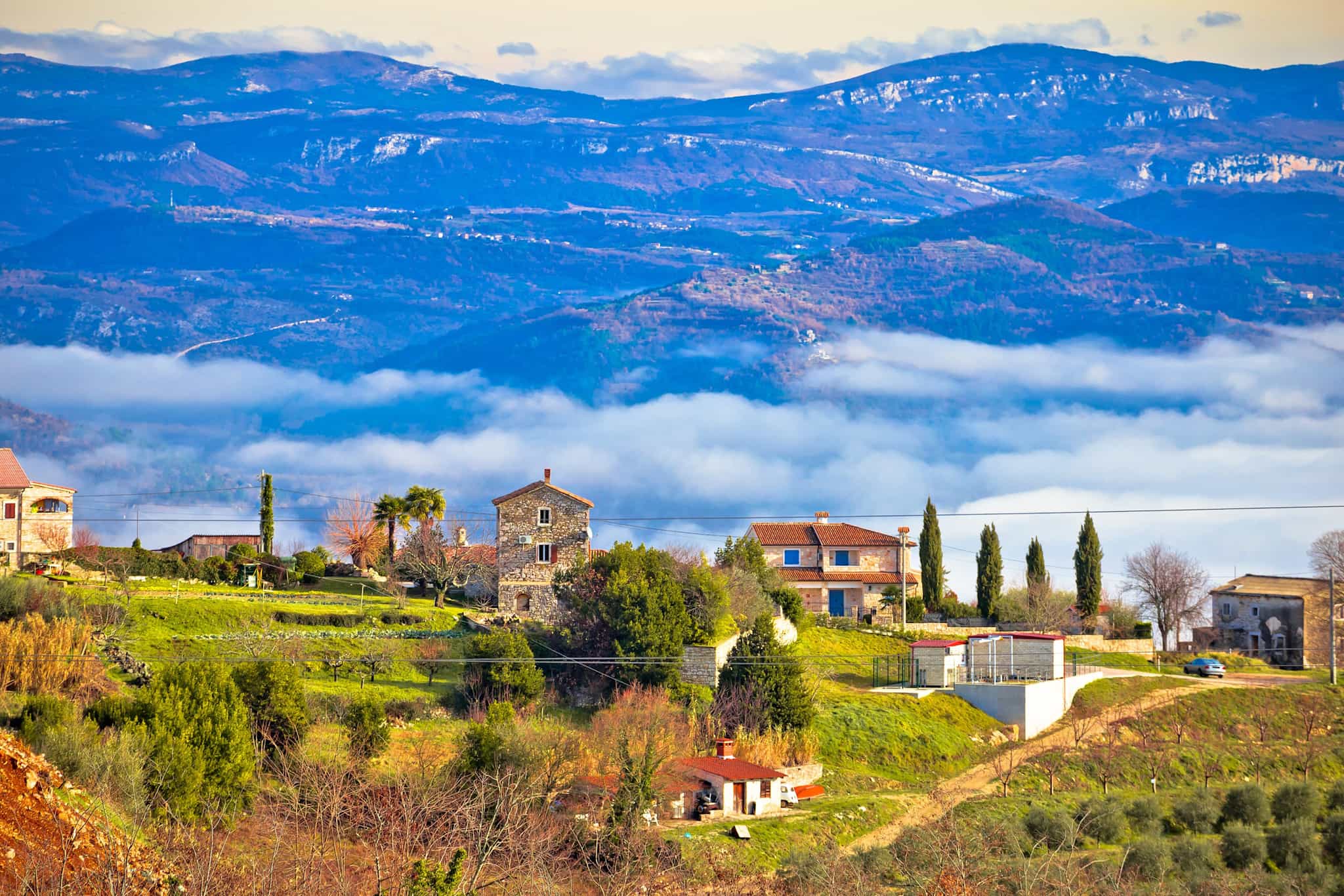 Vizinada, Istria, Croatia Photo: GettyImages-916633552