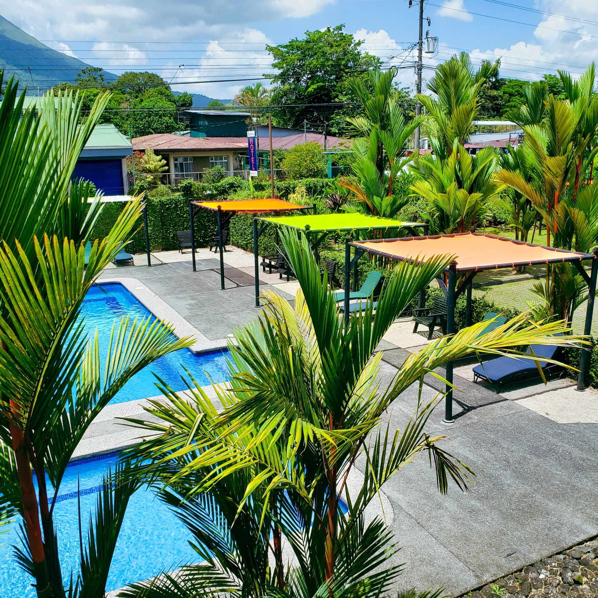 outside of San Bosco Hotel, La Fortuna, Costa Rica