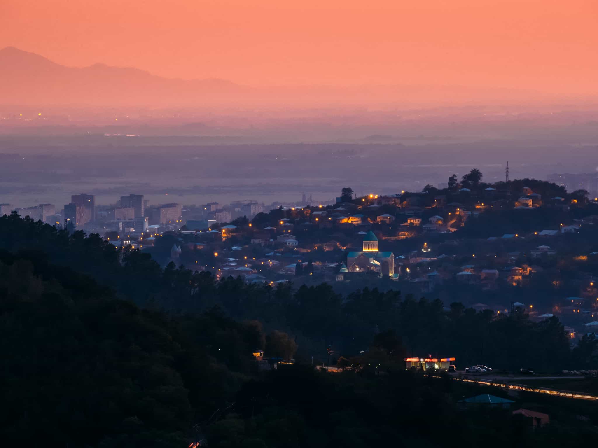 Cityscape Of Kutaisi From Gelati Monastery
