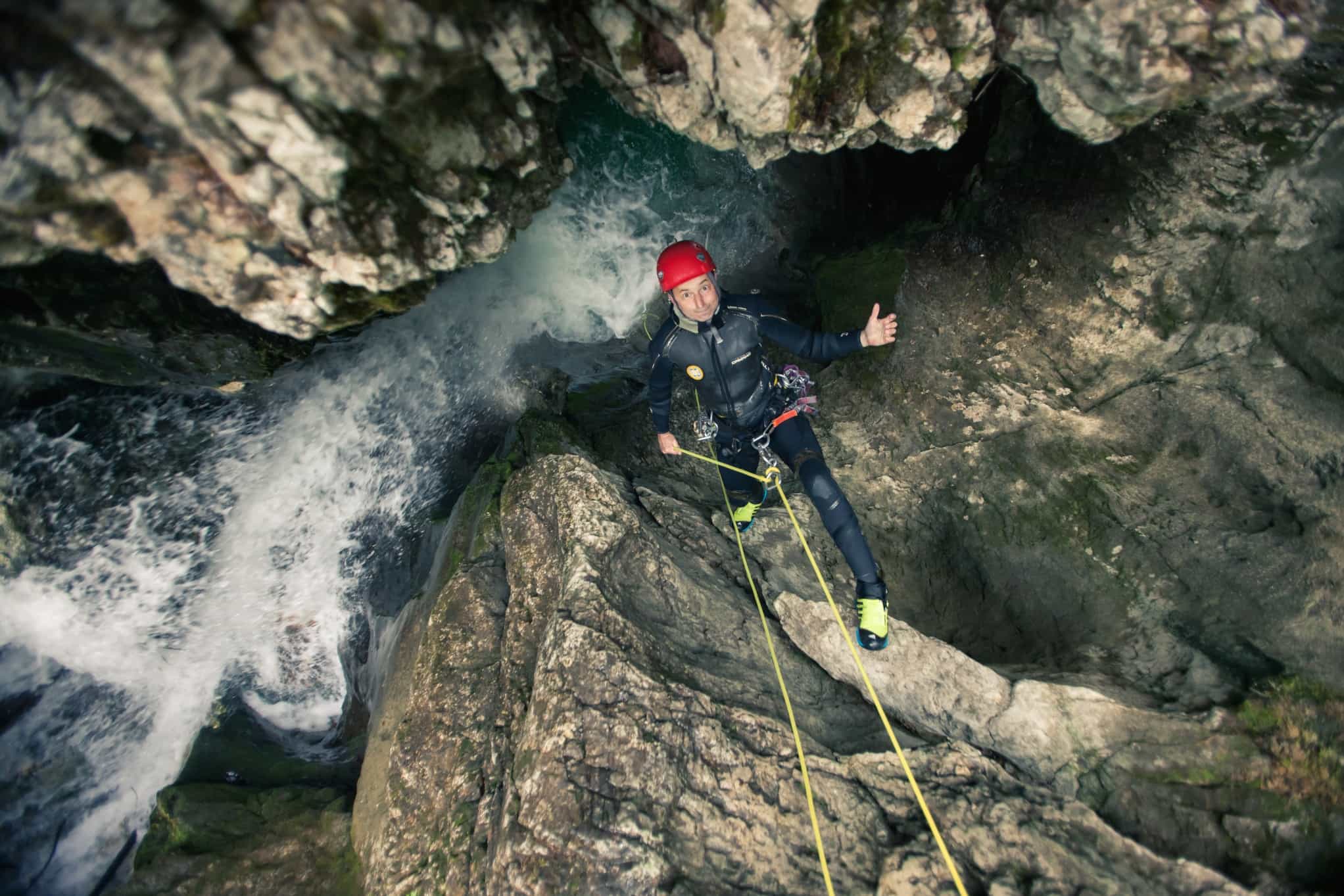 Canyoning, Slovenia. Photo: Host/3glav Adventures, Rozle Bregar