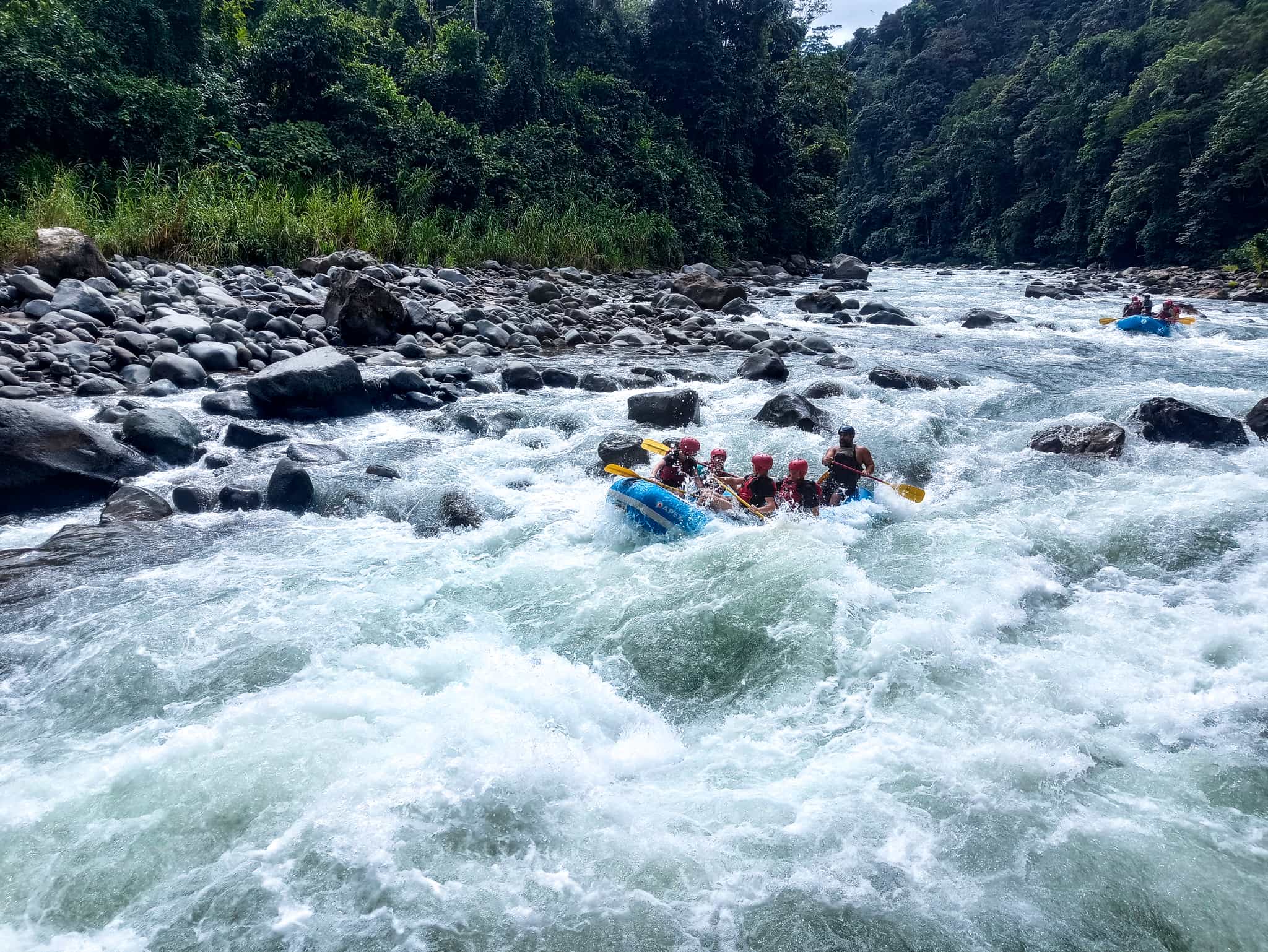 Rafters on white water rapids, Pacuare River, Costa Rica