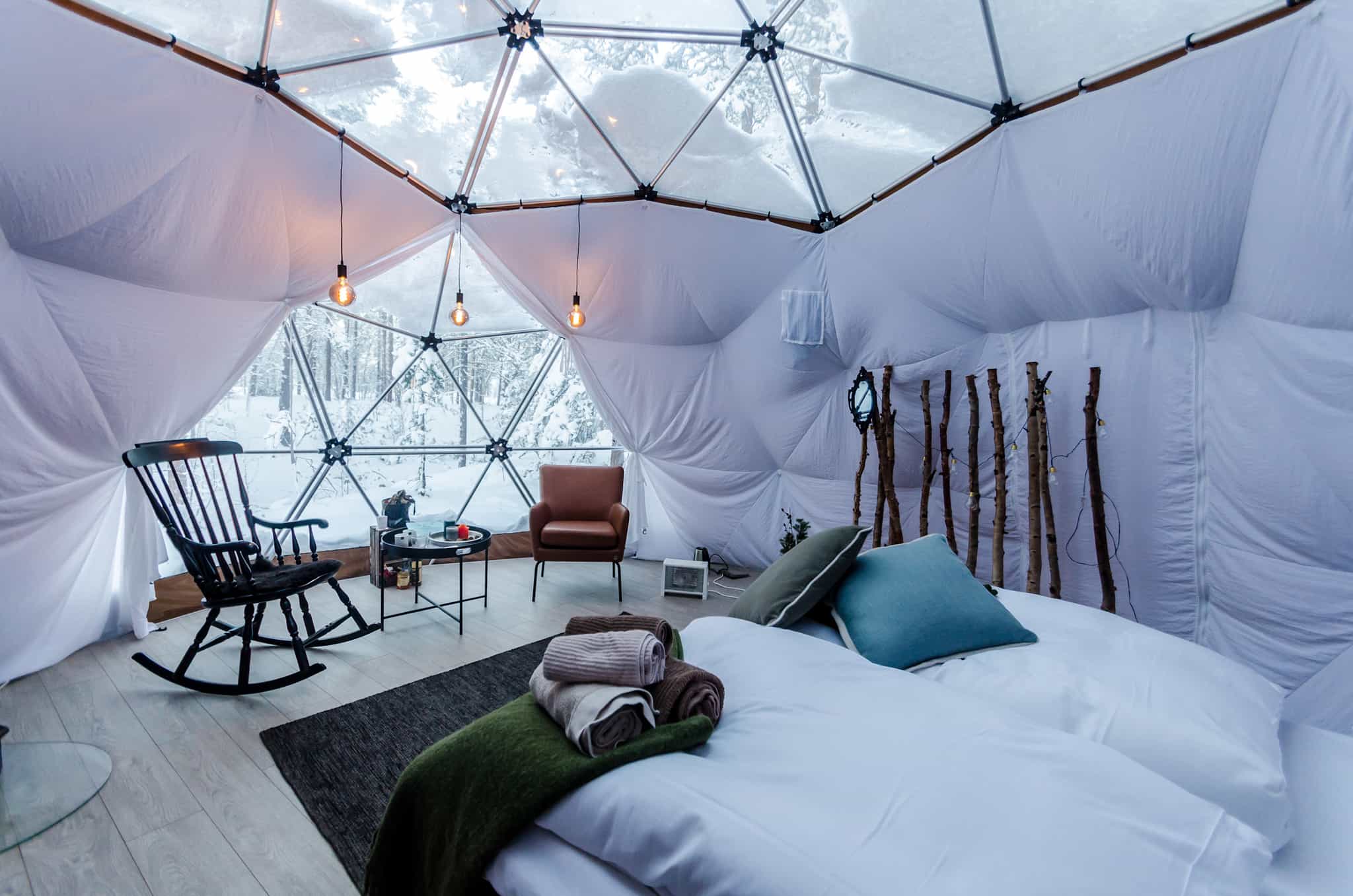 Aurora Canvas Dome, Alta, Norway Photo: Host/GLØD Explorer