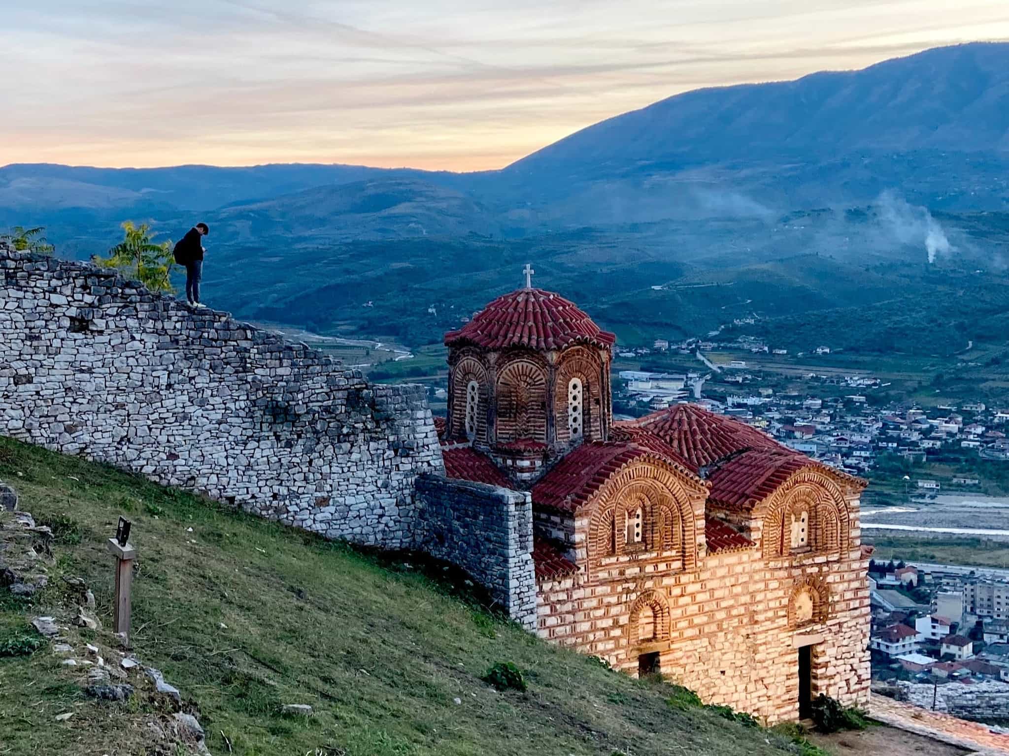 Hike in Berat Old Village, Albania.
