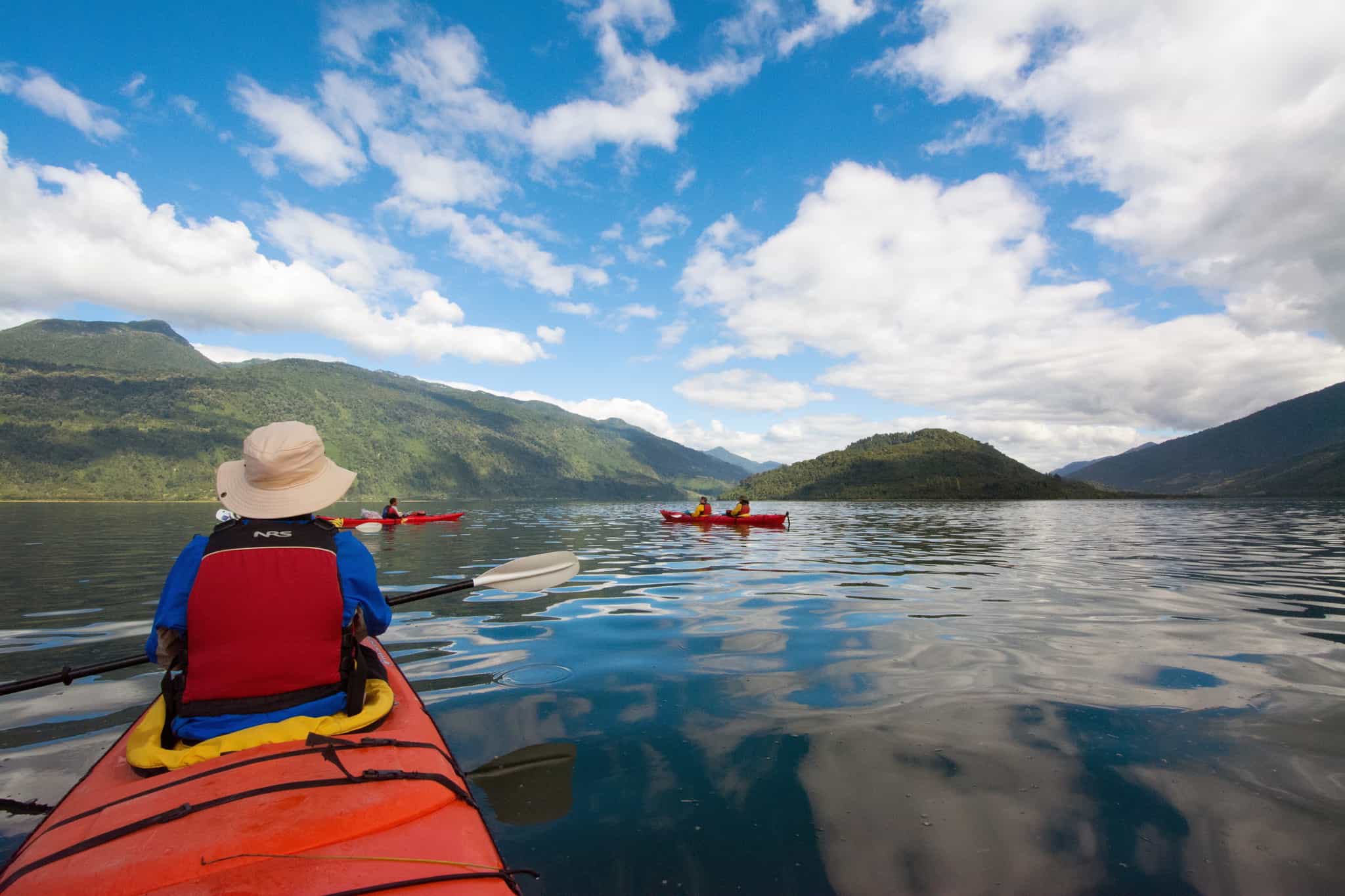 Kayaking in Reloncavi Fjord, Cochamo, Chile