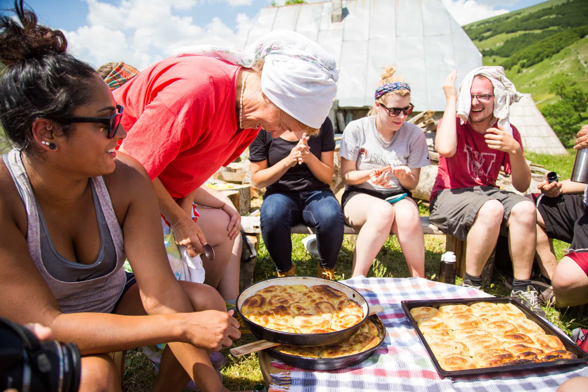 Homemade lunch in Bosnian village. Photo: Host // Green Visions