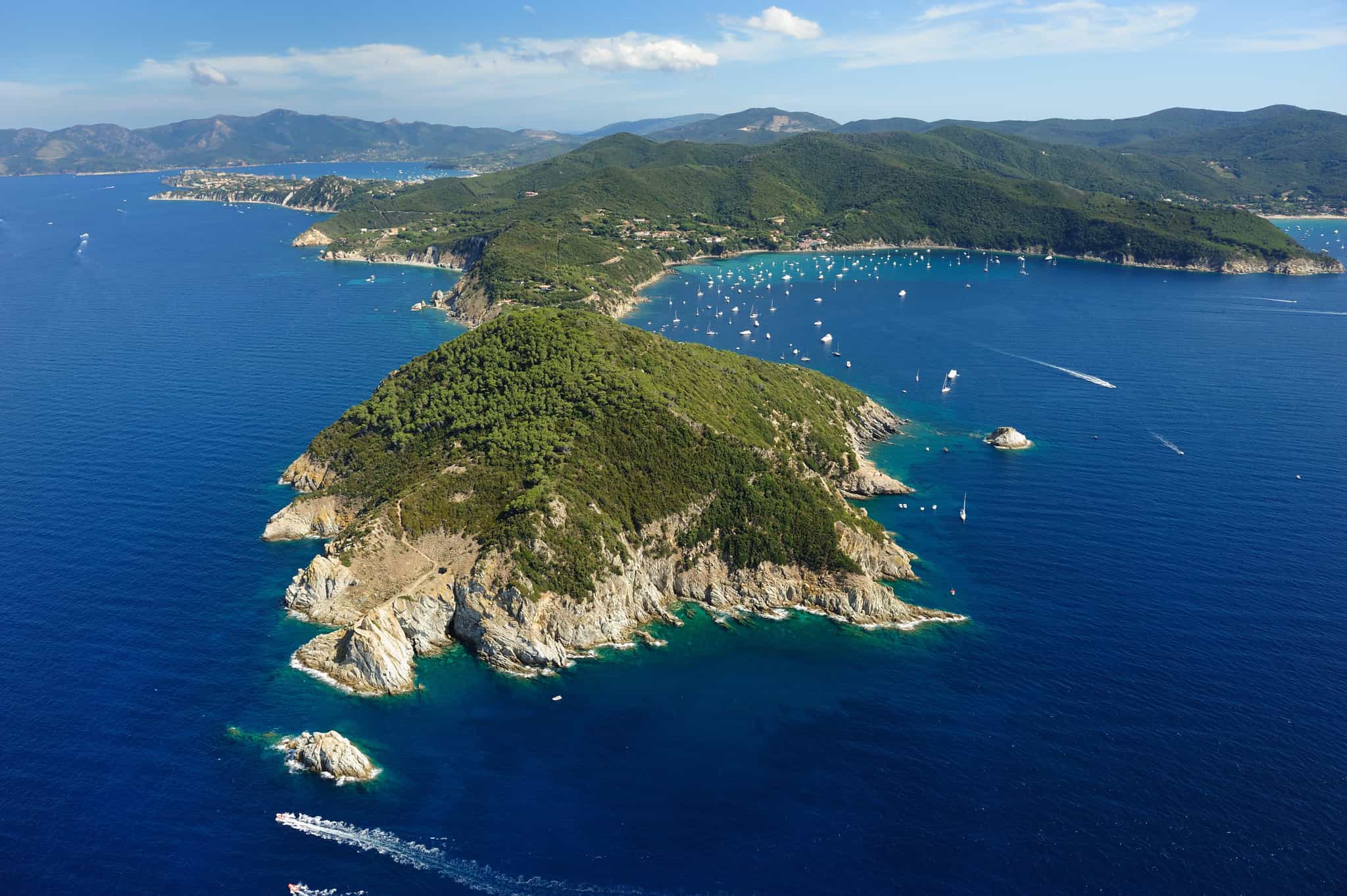 Elba aerial view. Photo: Shutterstock_133408658