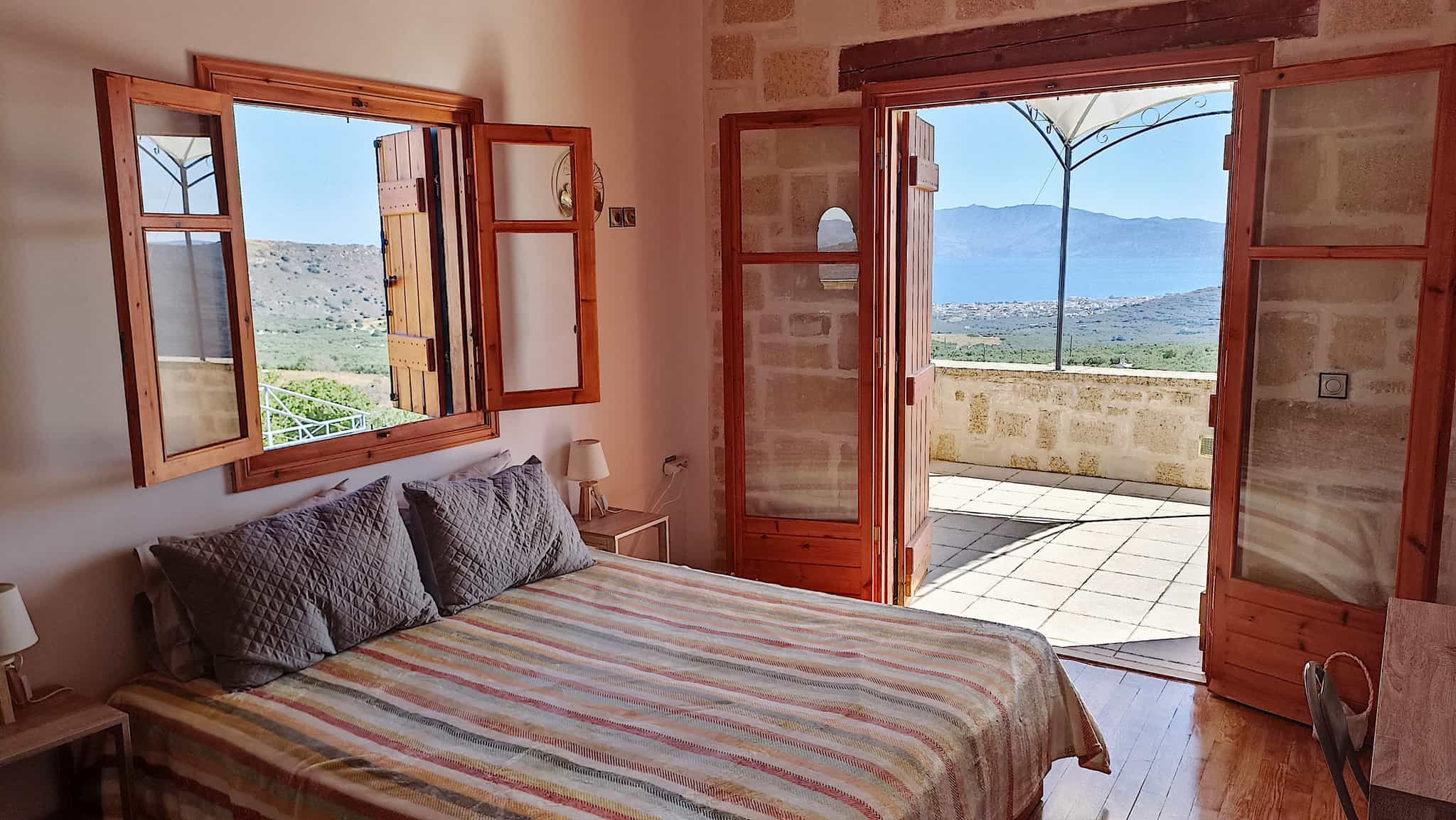 Bedroom with incredible view, Kissamos, Crete, Greece