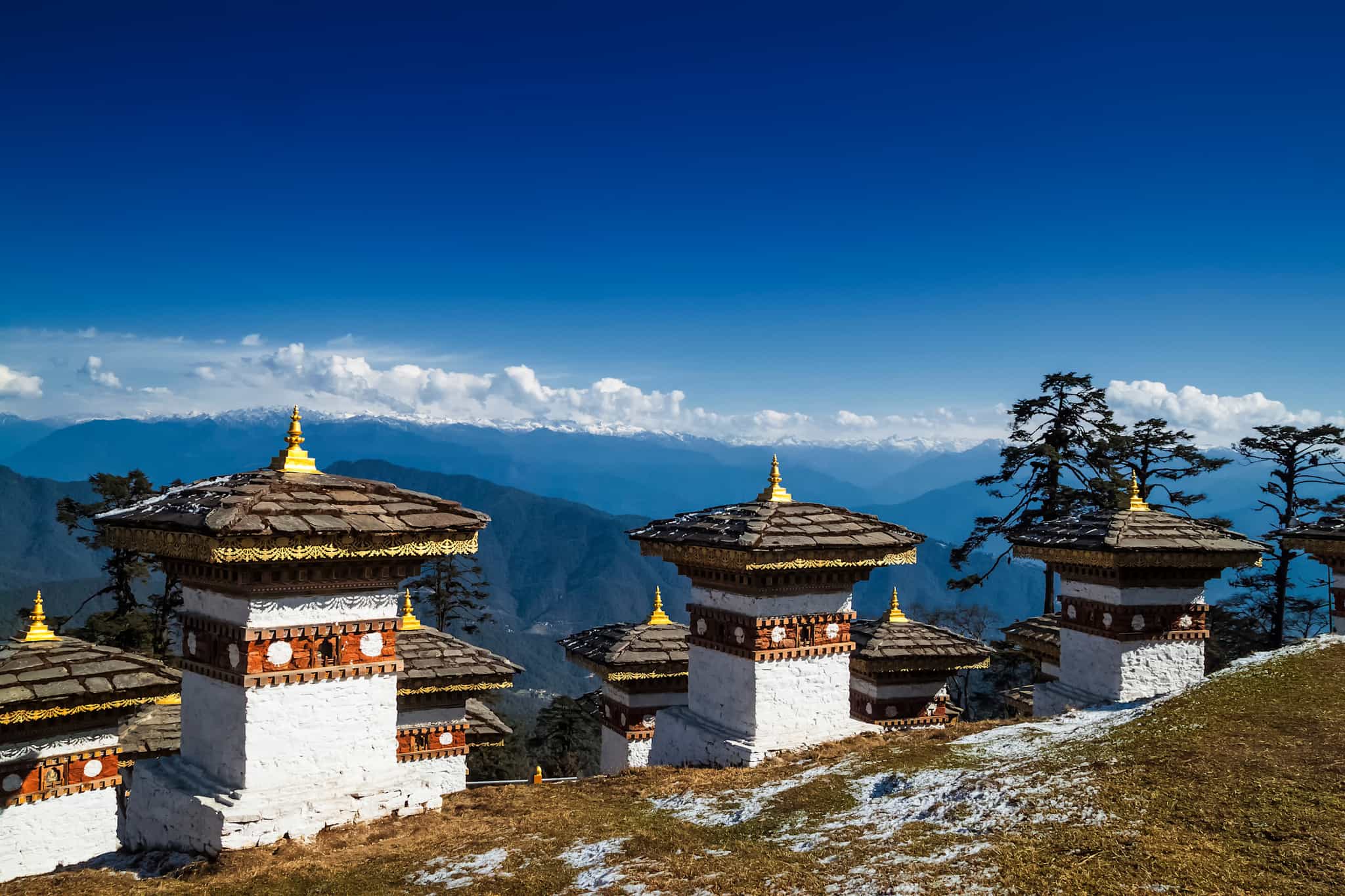 Dochula Pass in Bhutan. Photo: shutterstock_1144214120