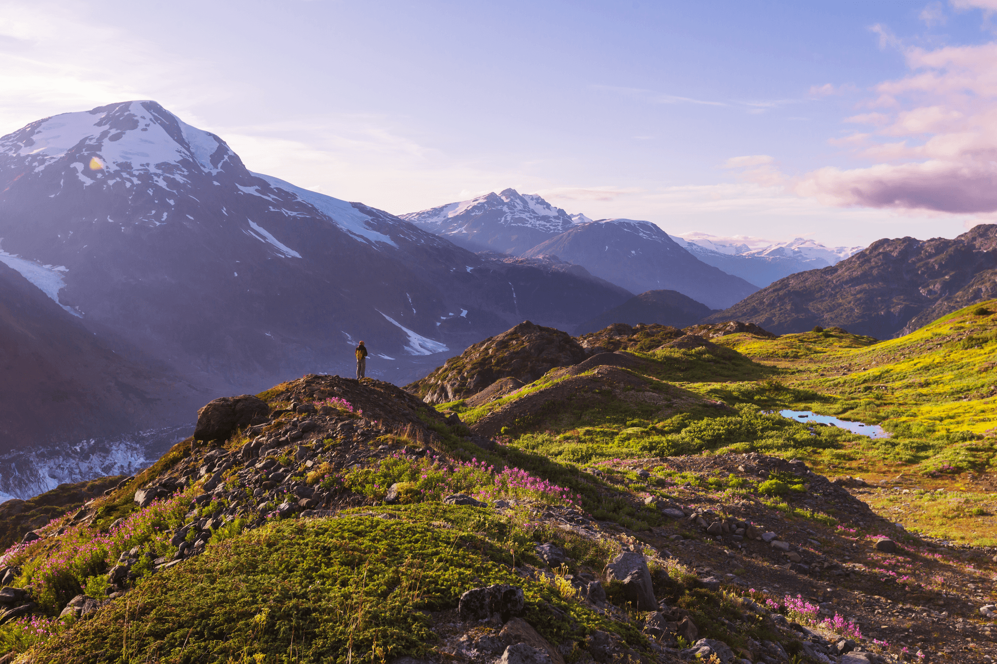 Trekking in the Rockies, Canada