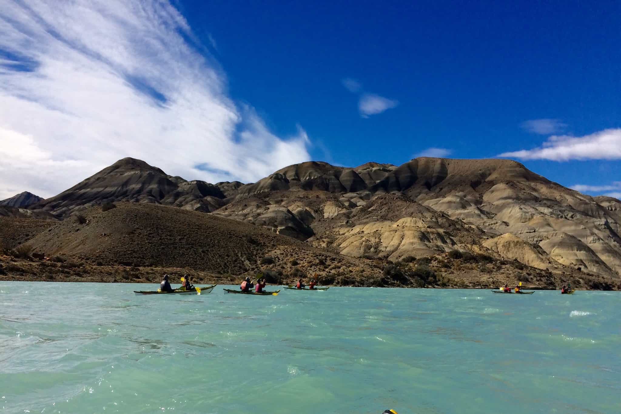 Kayaking on Leona River, Patagonia, Argentina. Photo: Host // Say Hue Que