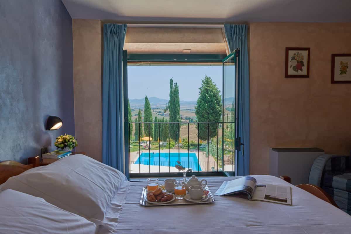 Wellness Casanova Hotel, room with pool view.